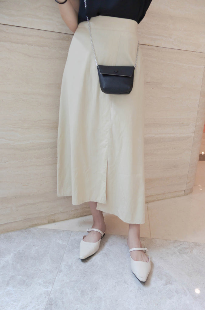 Slim Slit 超推薦極顯瘦修飾肚肚大A形裙尾開叉, Skirt/ SK8721 (honeydew sold out)