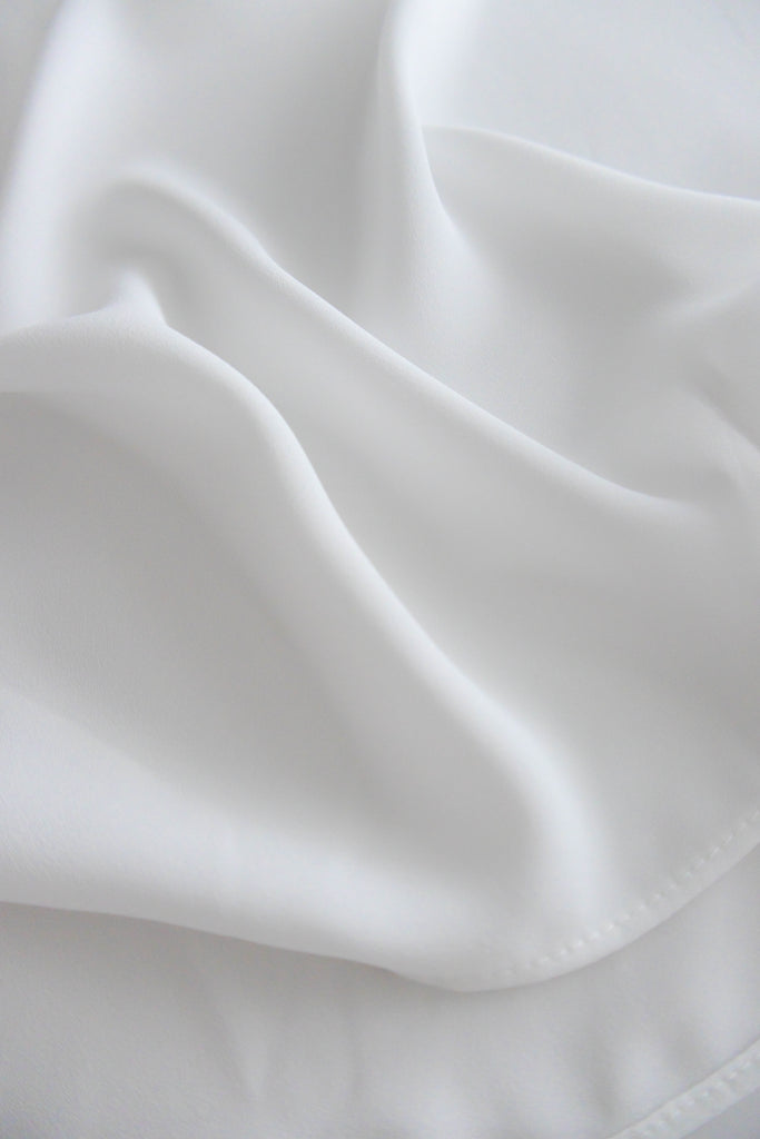 Side Ruffle 素色氣質雪紡垂感荷葉無袖, Blouse/ BU8954 (white sold out)