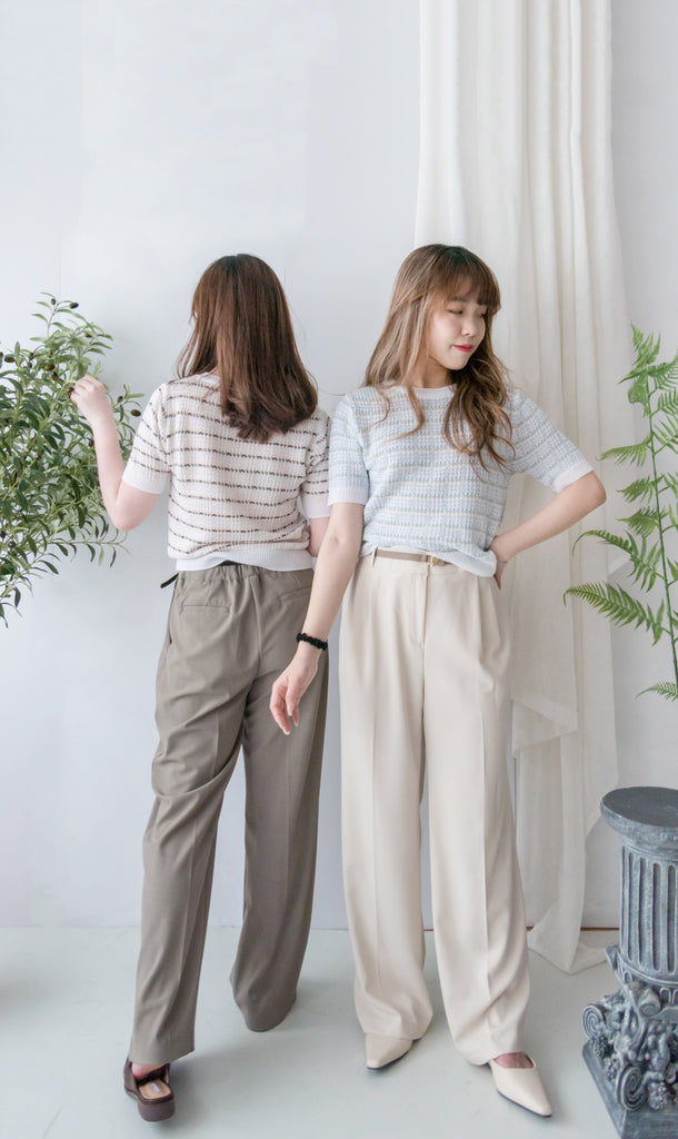 Chiffon Wide 寬鬆闊腳透氣顯腳長長西褲, Pants/ PT8382 (olive sold out)