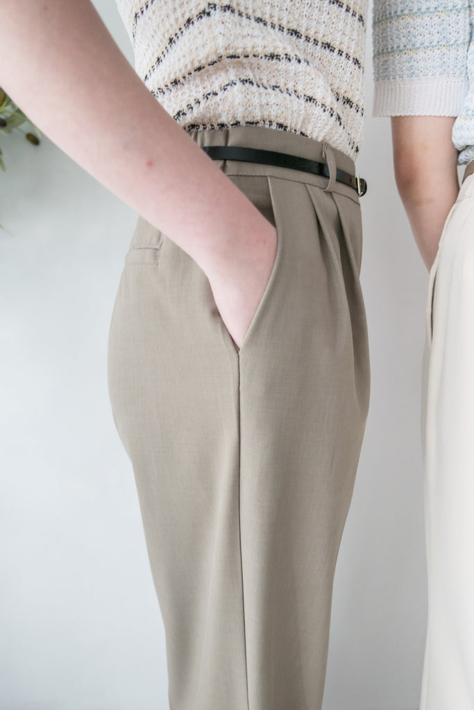 Chiffon Wide 寬鬆闊腳透氣顯腳長長西褲, Pants/ PT8382 (olive sold out)