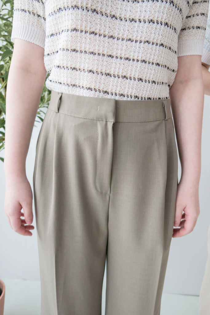 Chiffon Wide 寬鬆闊腳透氣顯腳長長西褲, Pants/ PT8382 (olive sold out)