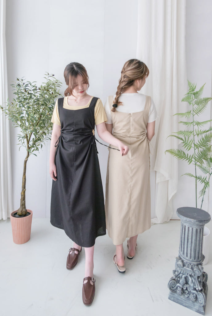 Side Knot 左右鏤空束帶修腰背心裙, Dress/ DS9230