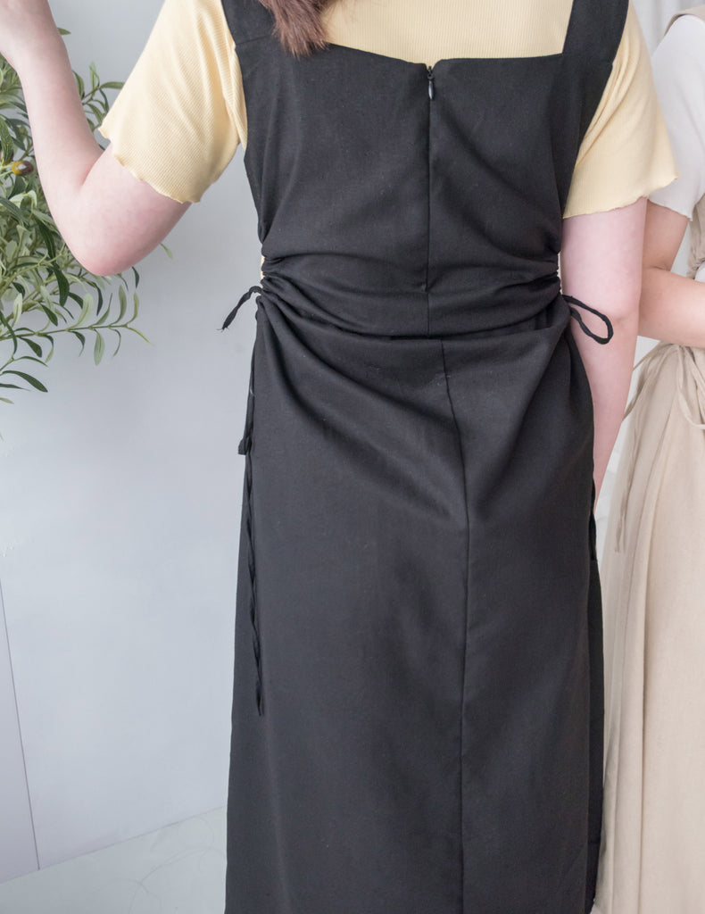 Side Knot 左右鏤空束帶修腰背心裙, Dress/ DS9230