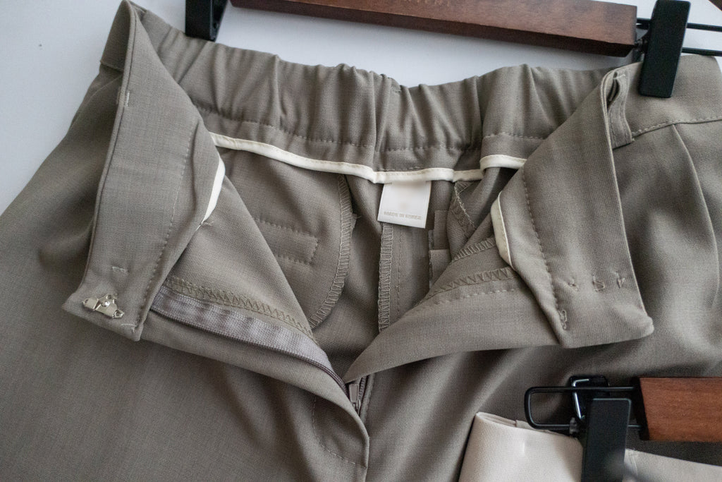Chiffon Wide 寬鬆闊腳透氣顯腳長長西褲, Pants/ PT8382 (olive sold out)