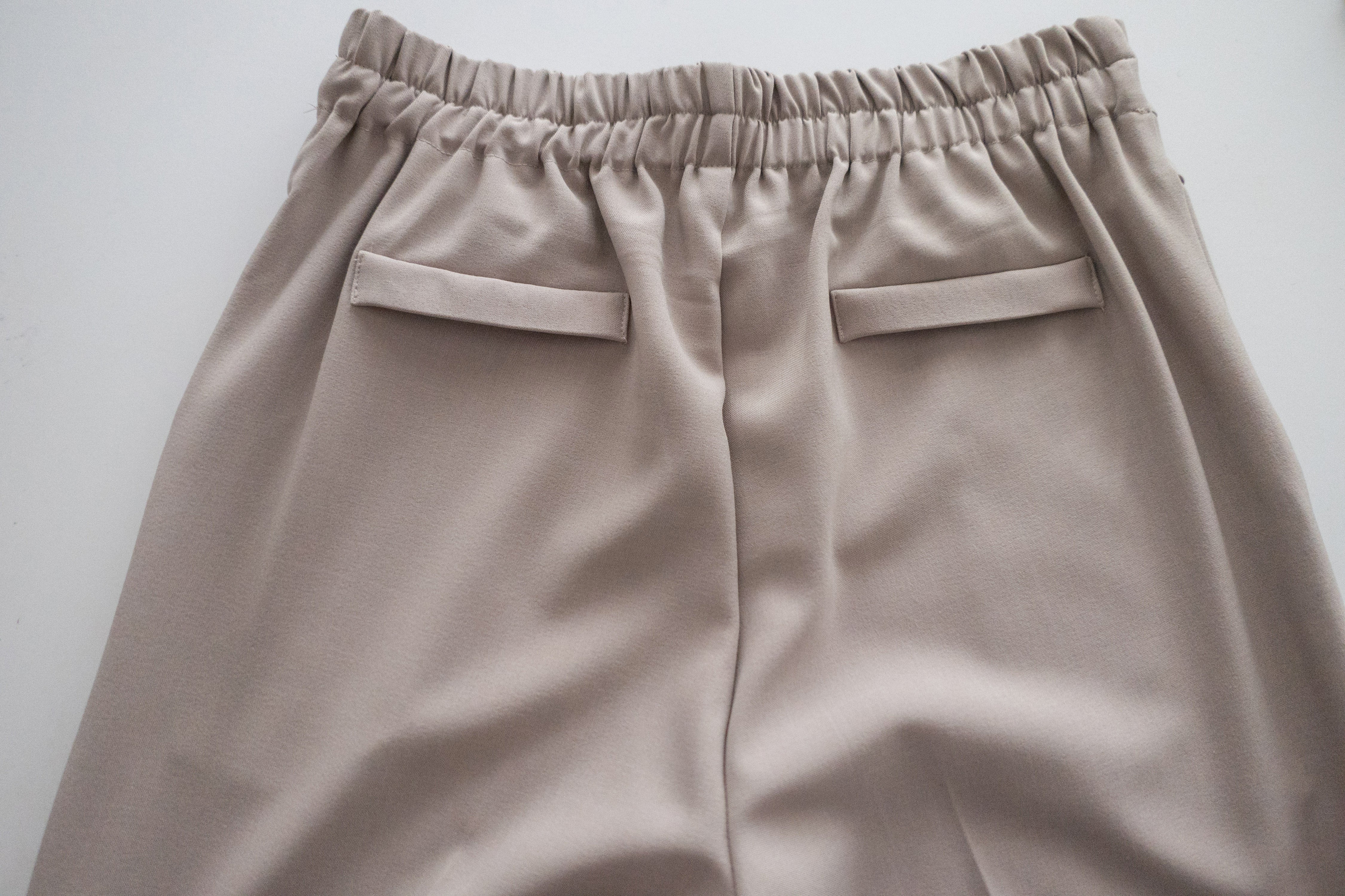 Buttons 三色鈕扣口袋顯瘦闊腳西褲, Pants/ PT8384 (beige/Milktea sold out)