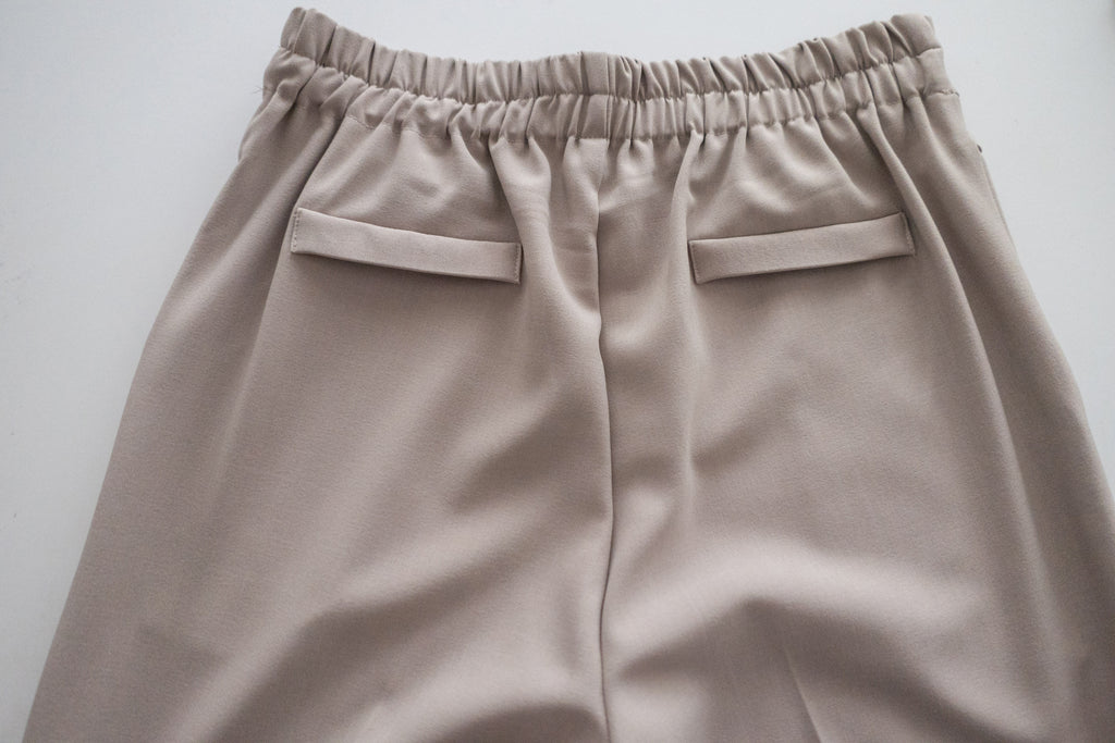 Buttons 三色鈕扣口袋顯瘦闊腳西褲, Pants/ PT8384 (beige/Milktea sold out)