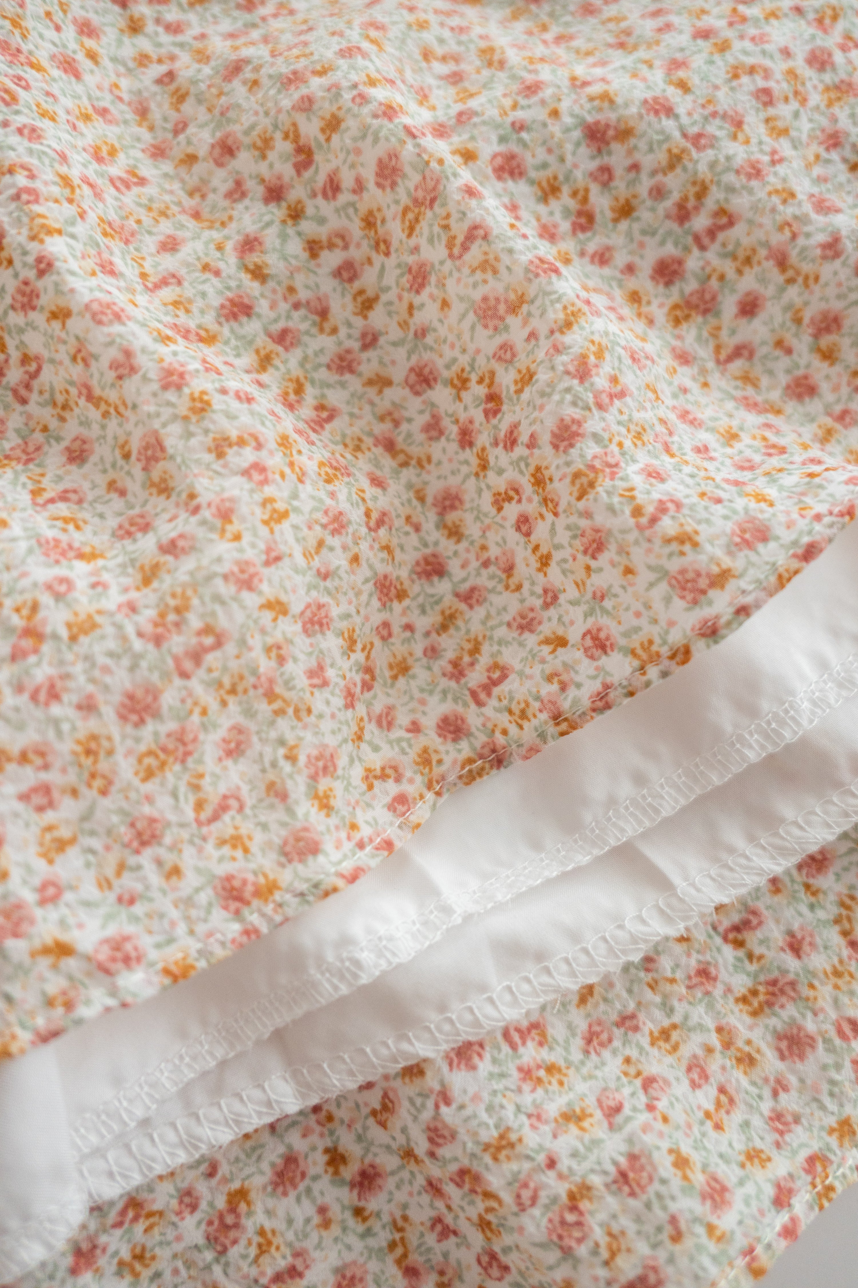 Bubble Floral 方領口泡泡䄂春日小花皺皺連身裙,Dress/ DS9264 (pink sold out)