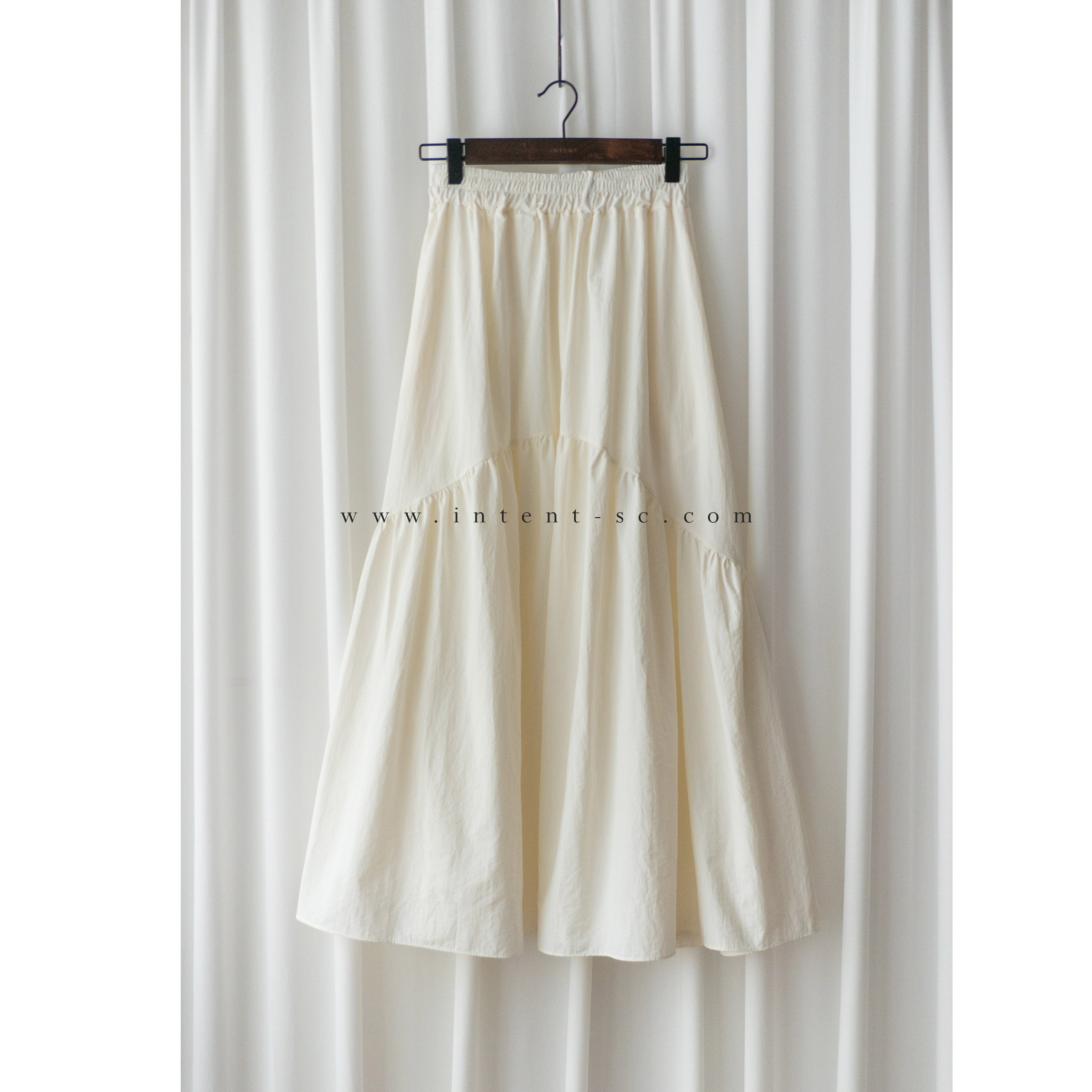 2-way White 淺色系兩種設計傘型口袋半身裙, Skirt/ SK8715