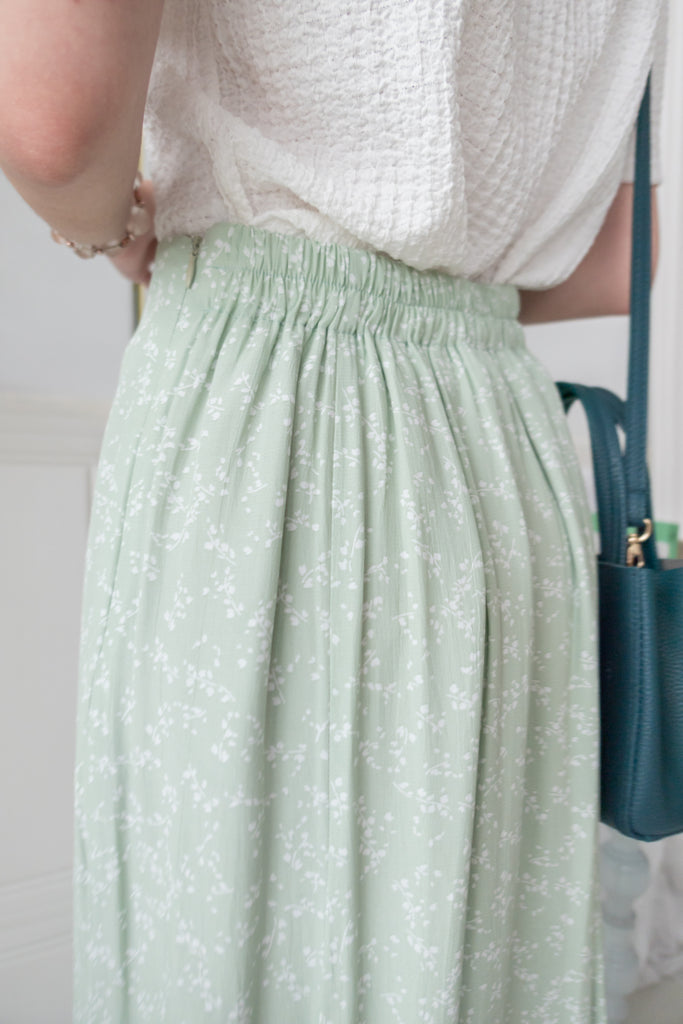 Shadow fishtail 影子印花輕盈日常魚尾裙擺, Skirt/ SK8714 (mint sold out)