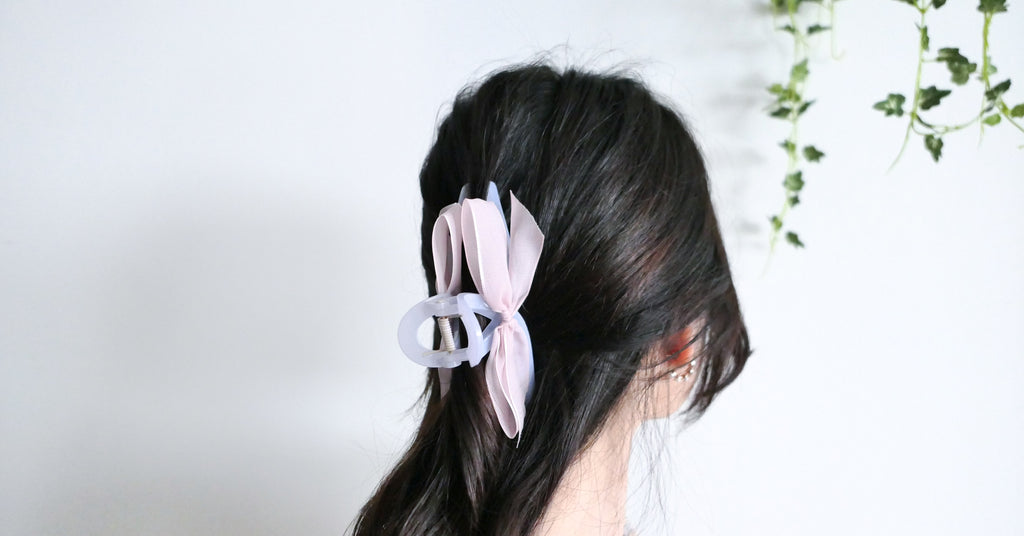 (Many Ways to wear) Jelly Ribbon, Clip/ HA8120 (ivory sold out)