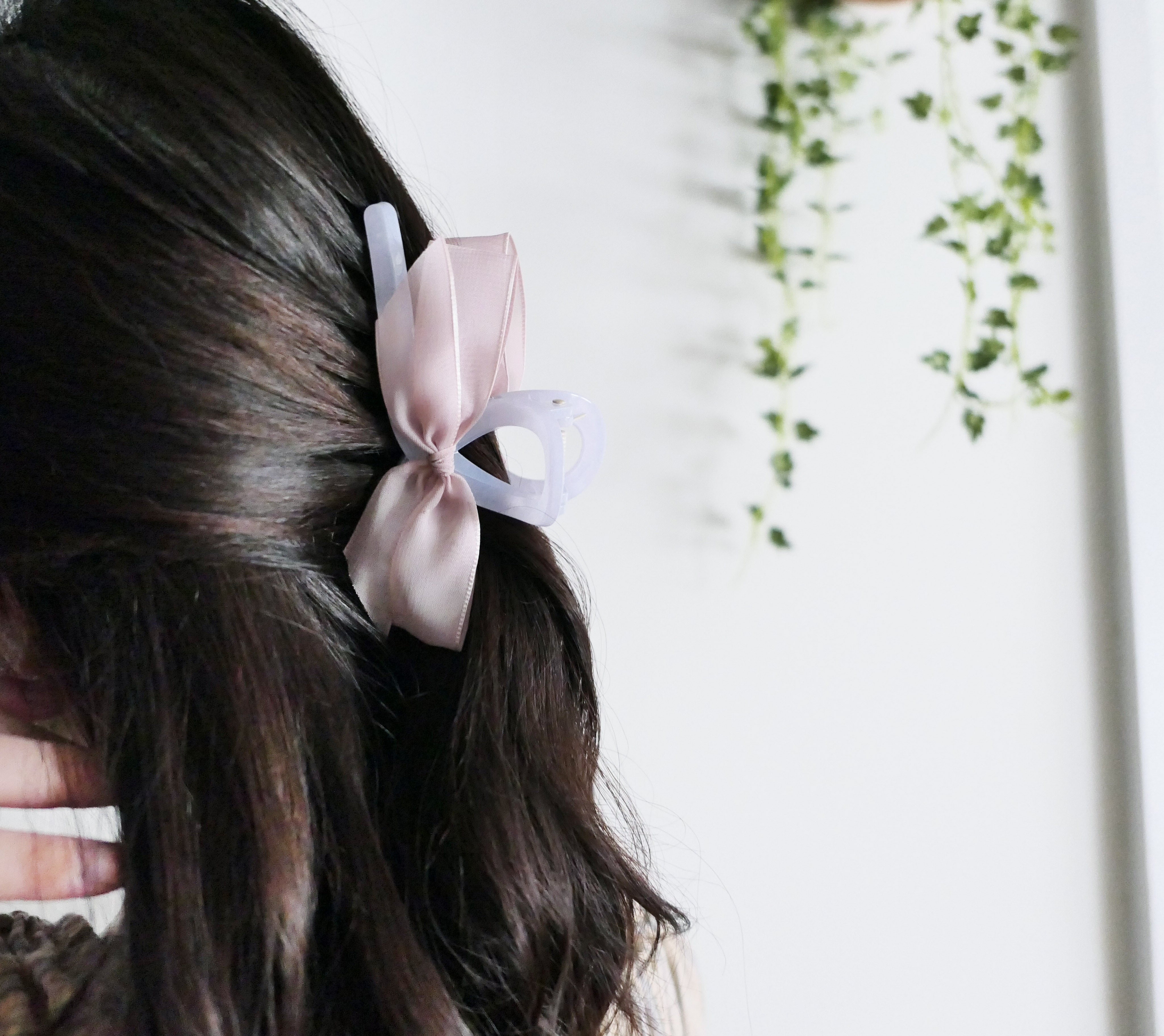(Many Ways to wear) Jelly Ribbon, Clip/ HA8120 (ivory sold out)