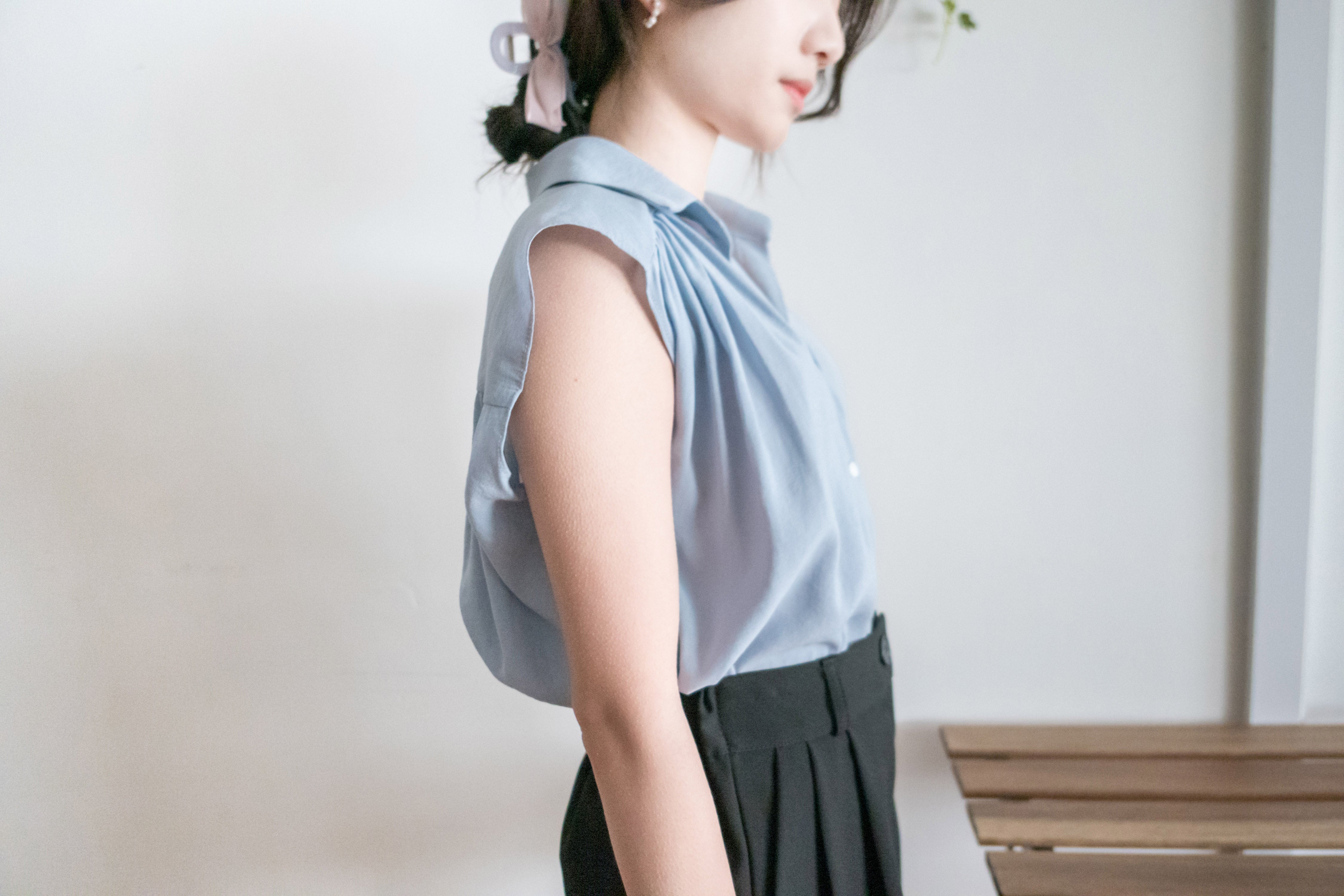 (Many Ways to wear) Jelly Ribbon, Clip/ HA8120 (ivory sold out)