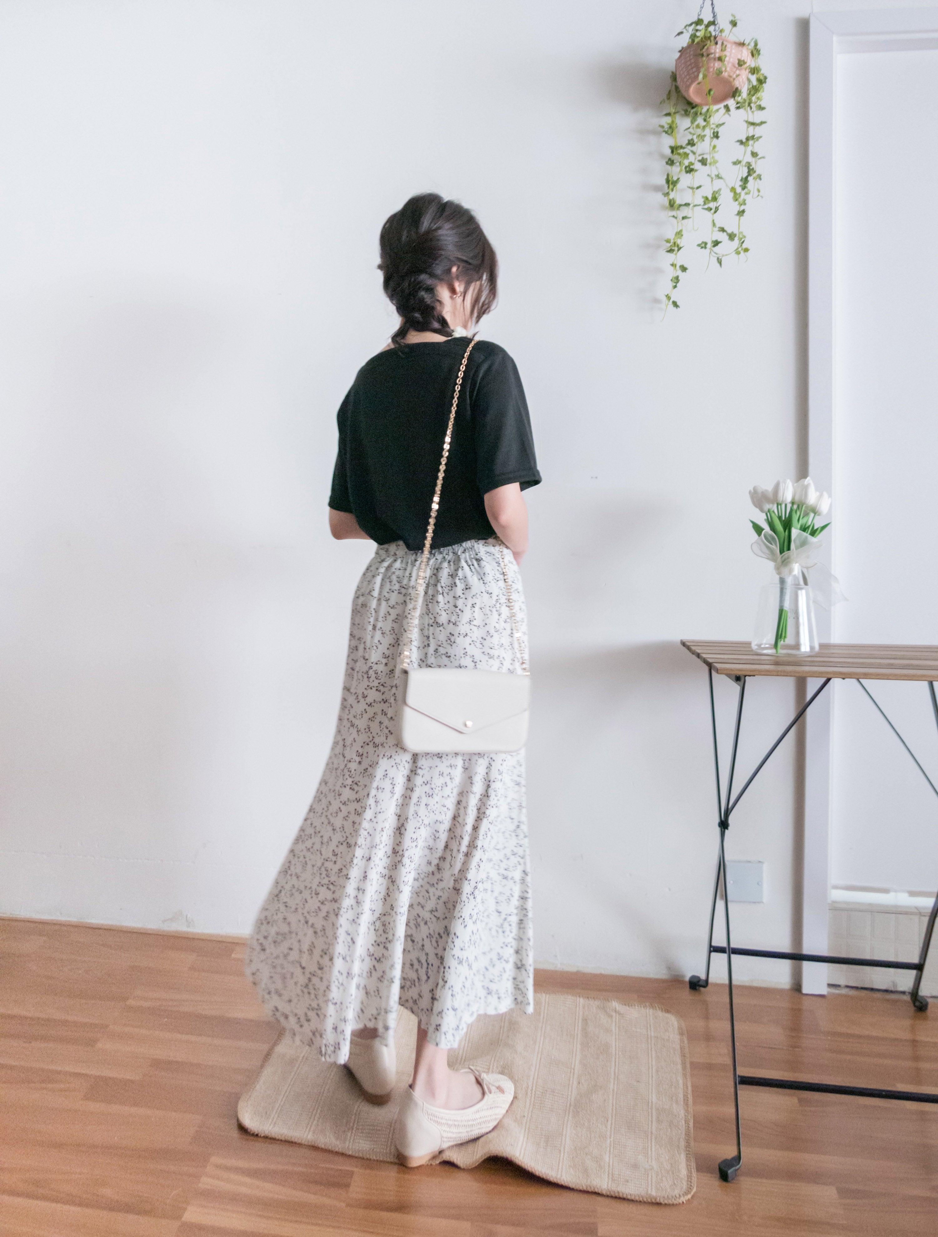 Shadow fishtail 影子印花輕盈日常魚尾裙擺, Skirt/ SK8714 (mint sold out)