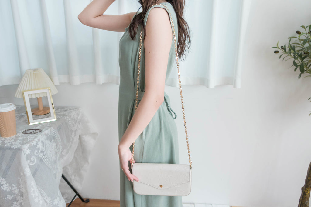 Square Collar 棉麻文青仙氣淺方領修腰, Dress/ DS9301 (湖水綠 MediumAquamarine sold out)