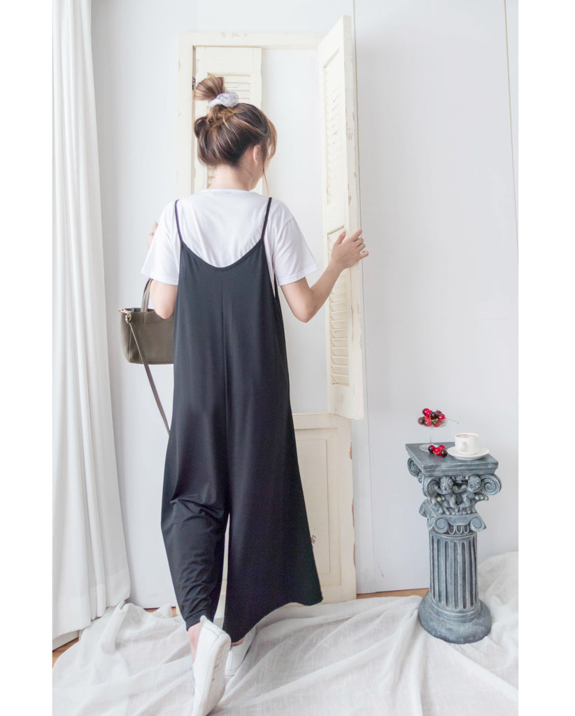Kara Jumpsuit 防皺彈性裙形吊帶褲套裝, SET/ DS9306