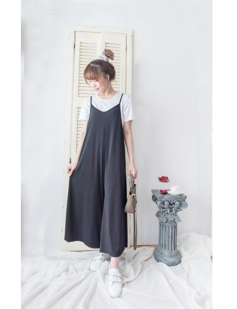 Kara Jumpsuit 防皺彈性裙形吊帶褲套裝, SET/ DS9306