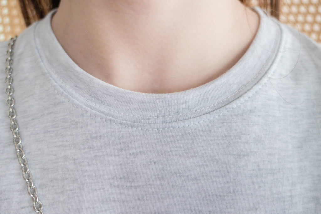 Monica Tee 簡約棉質文字寬鬆開叉長裙, Dress/ DS9307