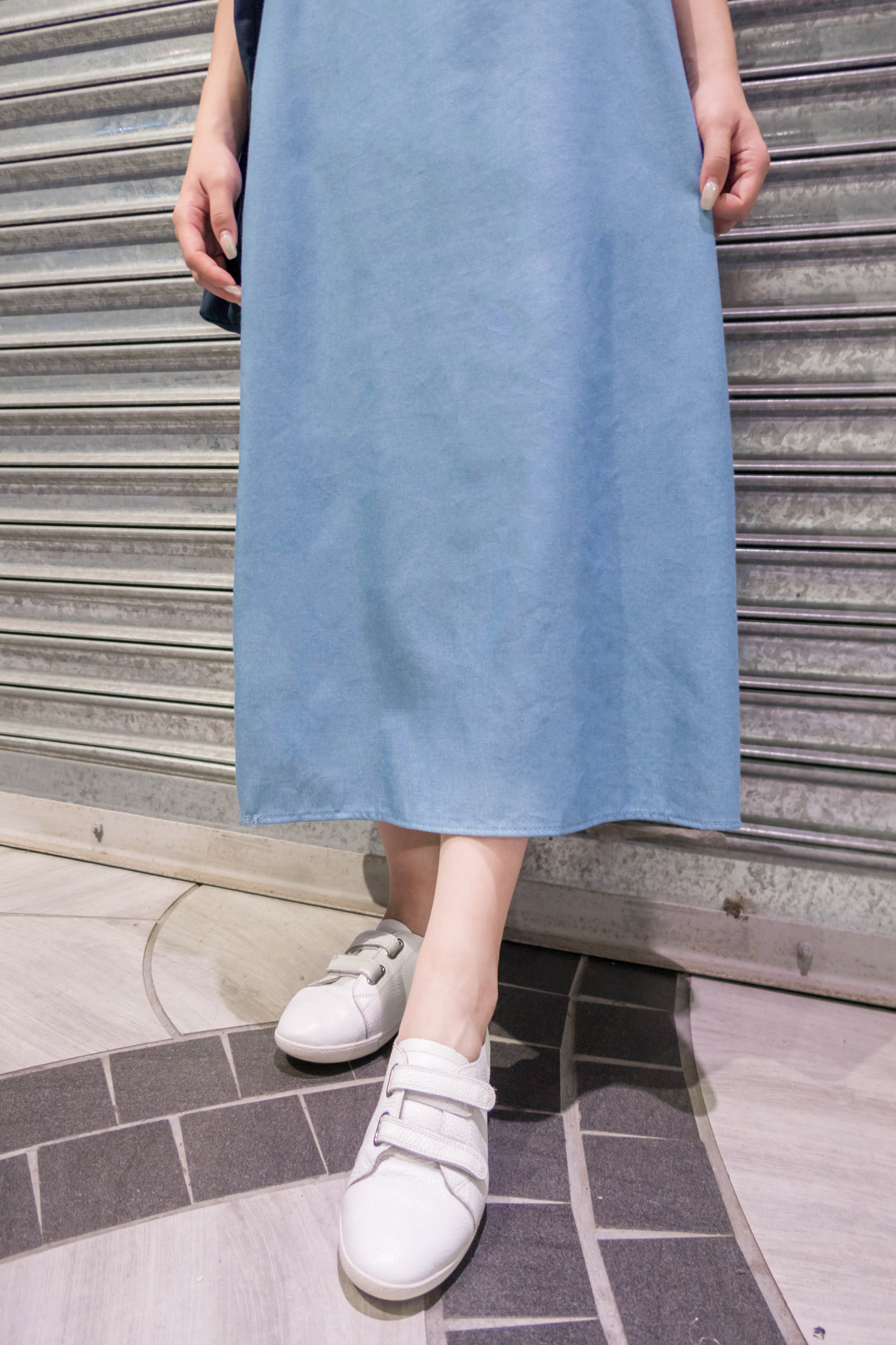 Denim Alice 背部設計吊帶口袋牛仔裙, Dress/ DS9304