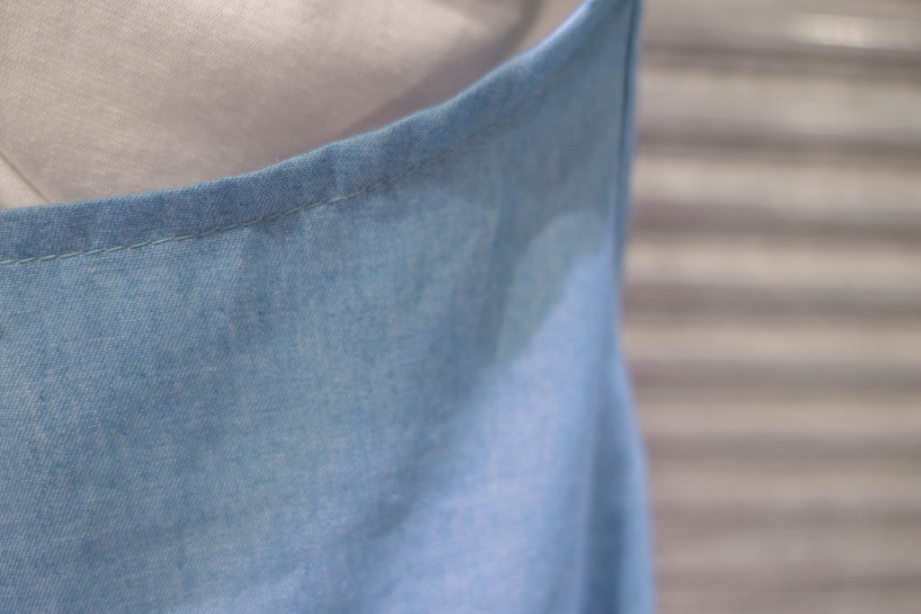 Denim Alice 背部設計吊帶口袋牛仔裙, Dress/ DS9304