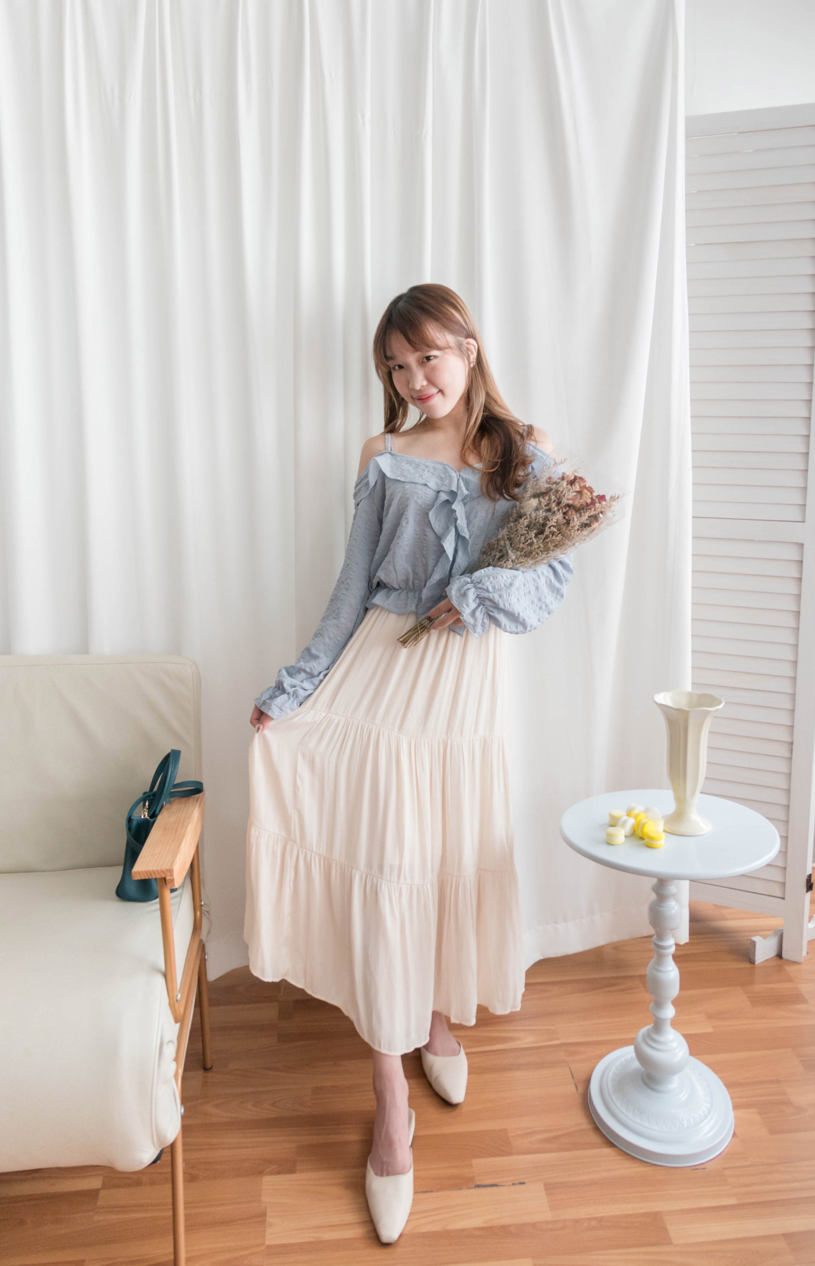Fairy Touch 優雅高質垂感仙氣飄飄傘裙, Skirt/ SK8732