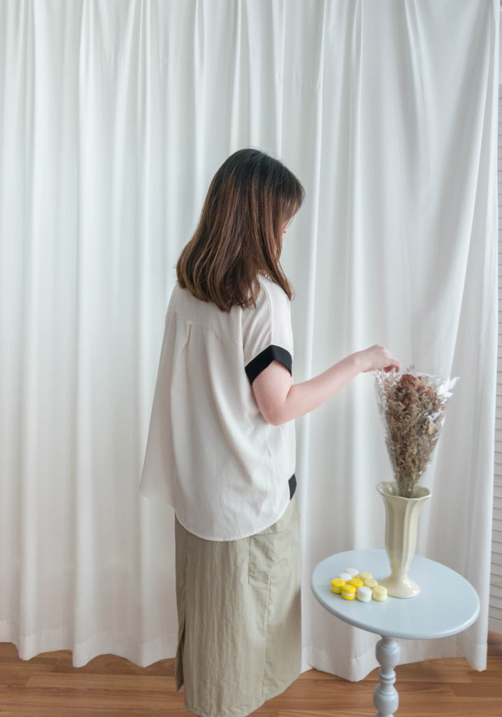 Avocado 牛油果綠色側袋工裝後開叉半身裙, Skirt/ SK8736