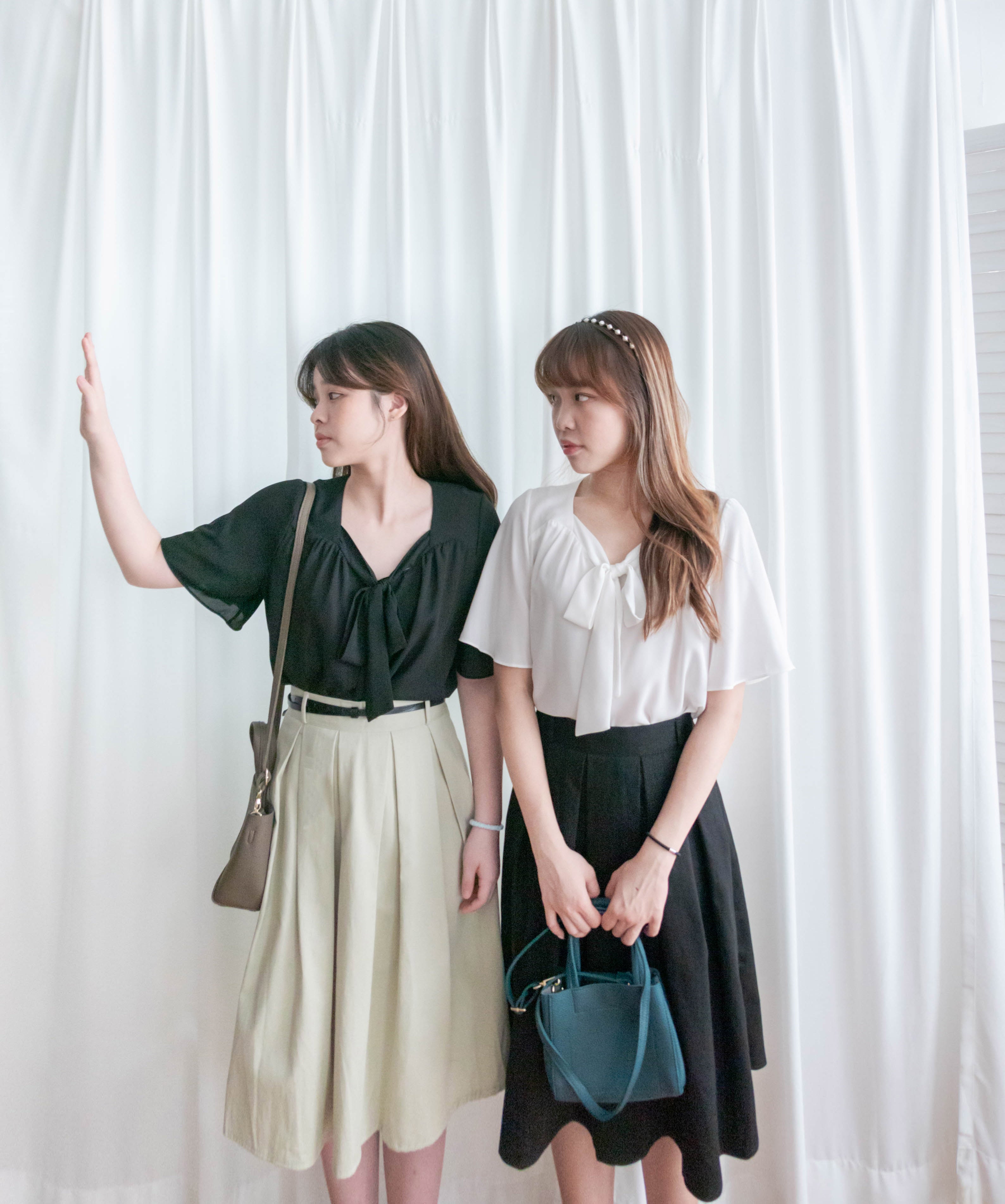 Pleated Midi 百搭純色內百褶中長裙, Skirt/ SK8737