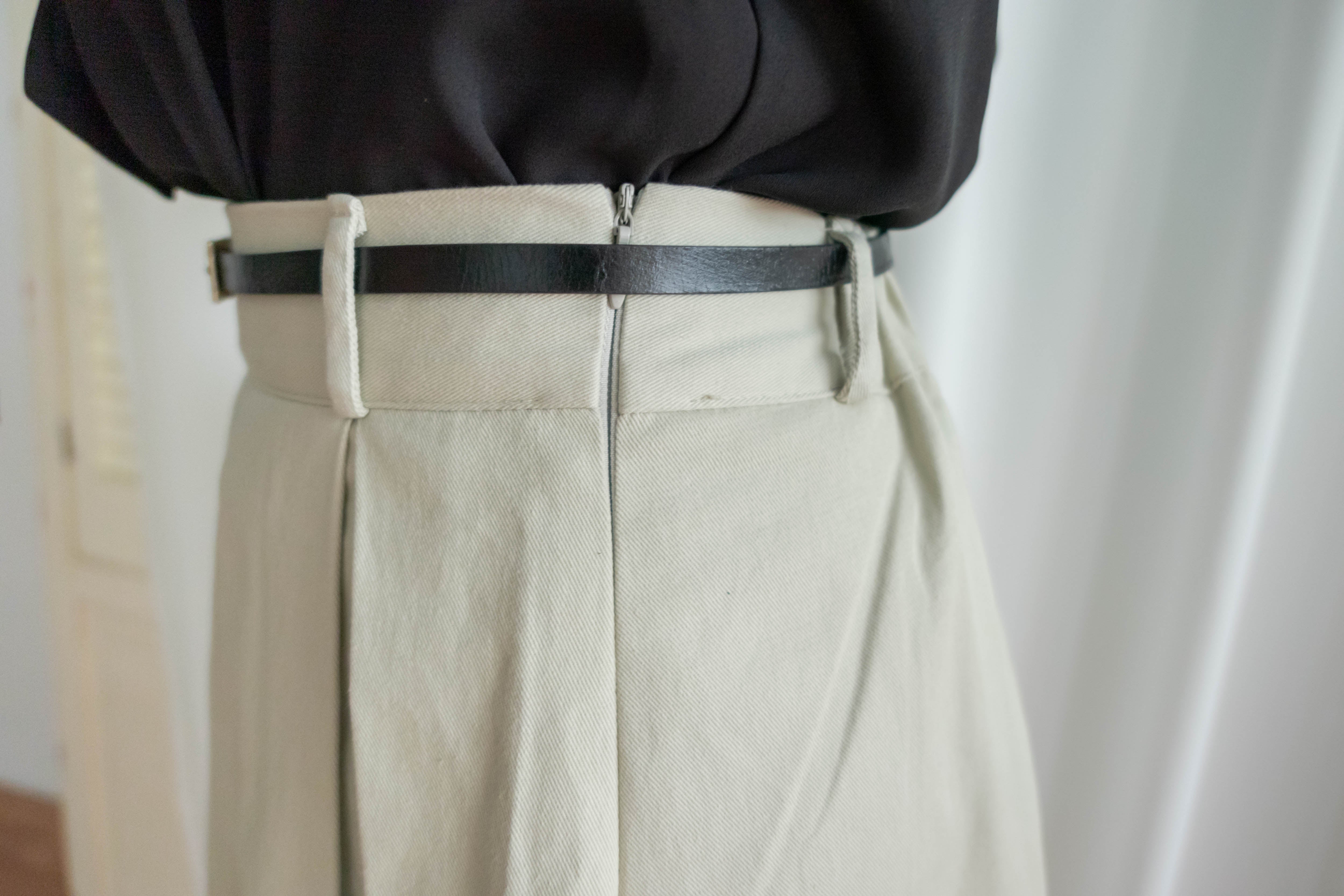 Pleated Midi 百搭純色內百褶中長裙, Skirt/ SK8737