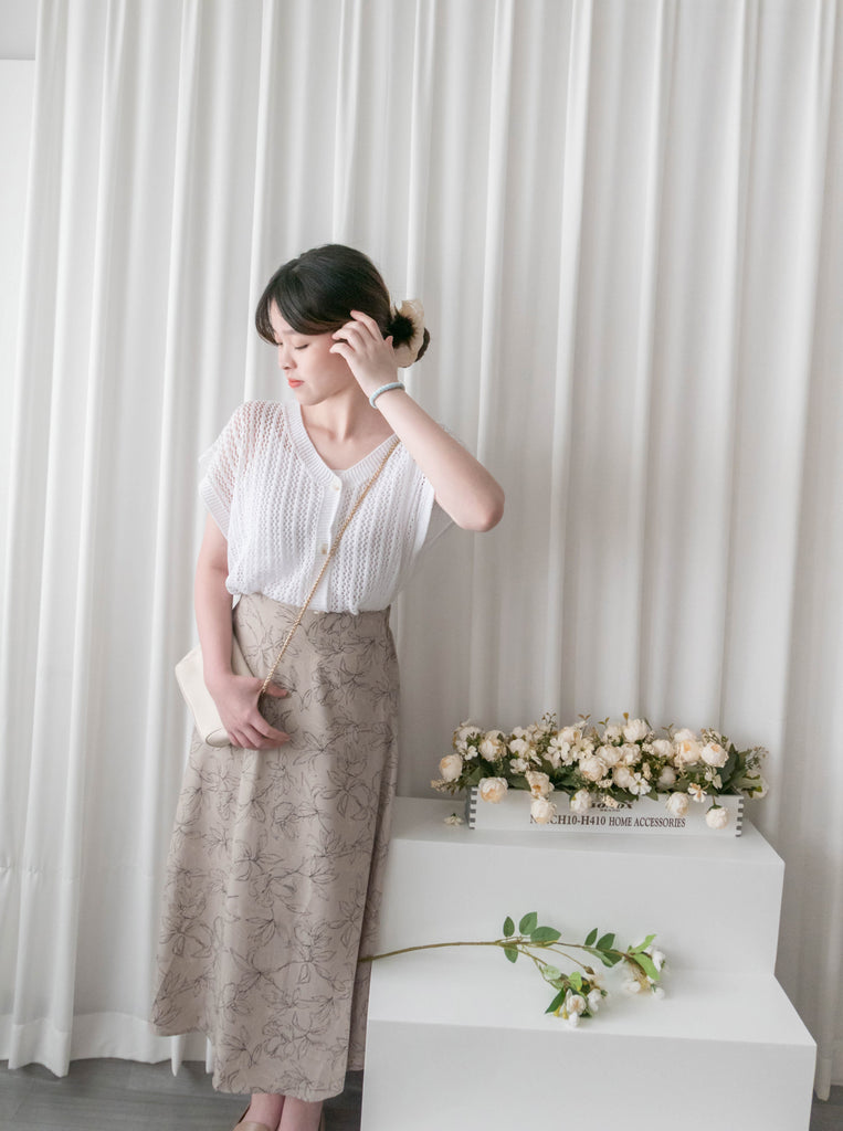 (售完即止款) Cape knit 通花線條飄飄袖口百搭層次感, Top/ TP8892
