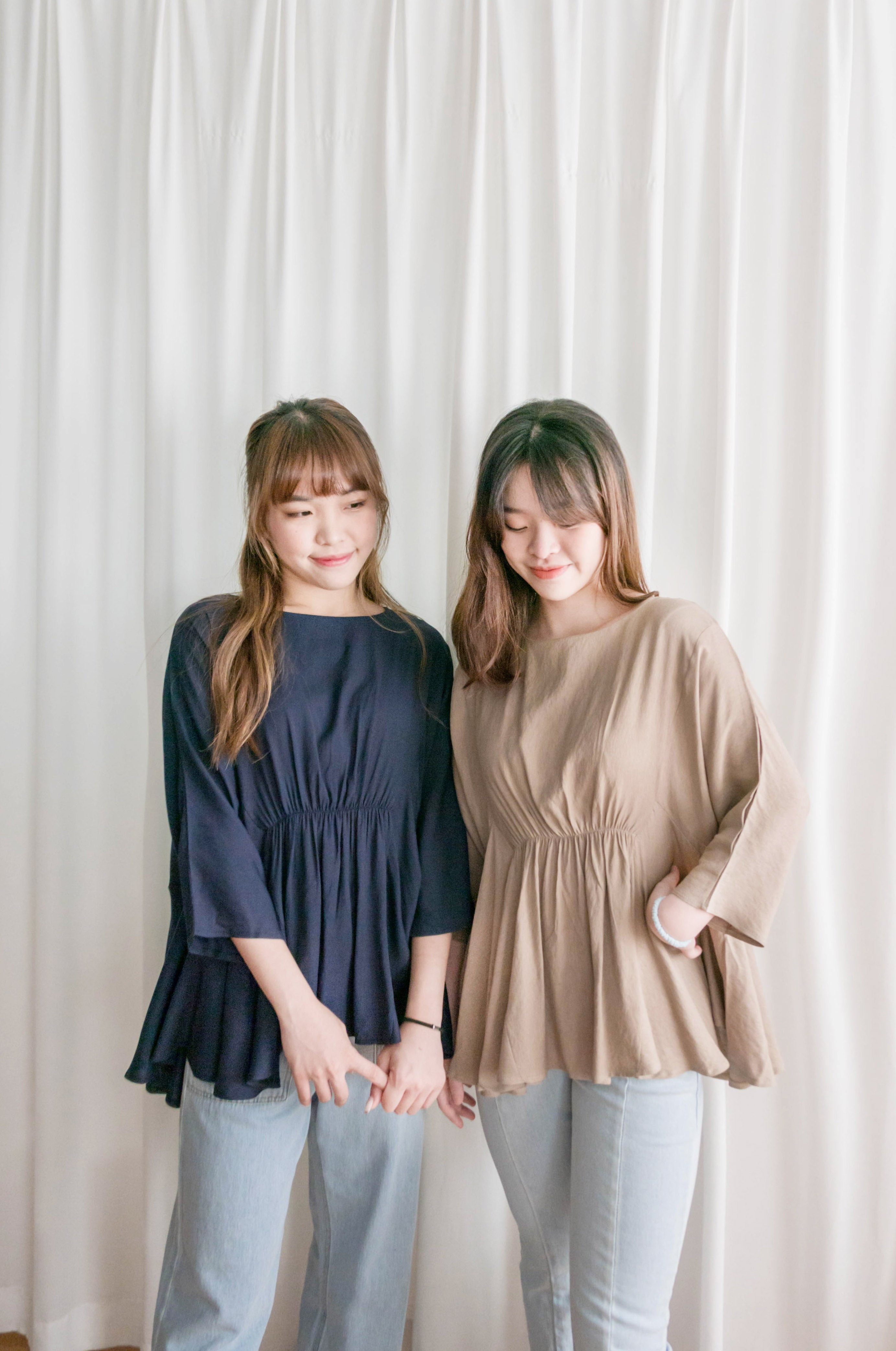 Sandra 飄飄衣身前橡筋皺褶上衣, Top/ BU8963