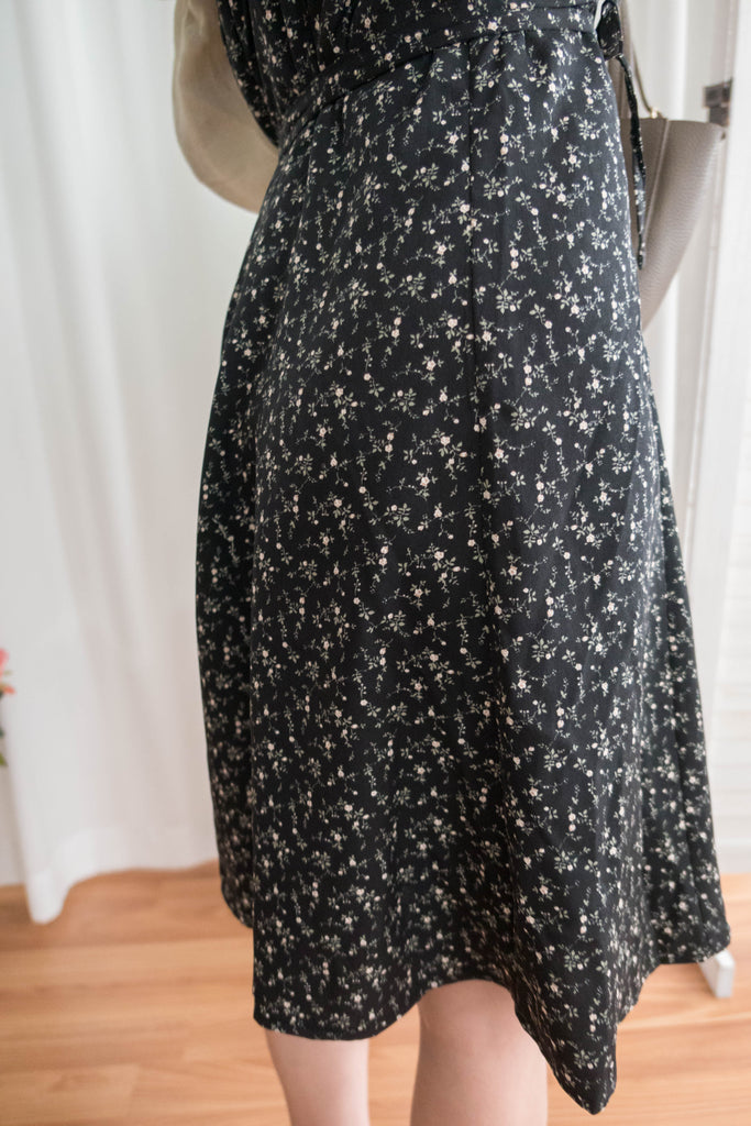 Floral Vest 細帶V領後背橡筋輕優雅吊帶裙, Dress/ DS9329 (Lightsteelblue sold out)