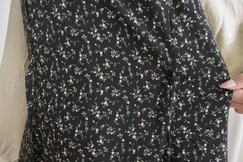 Floral Vest 細帶V領後背橡筋輕優雅吊帶裙, Dress/ DS9329 (Lightsteelblue sold out)