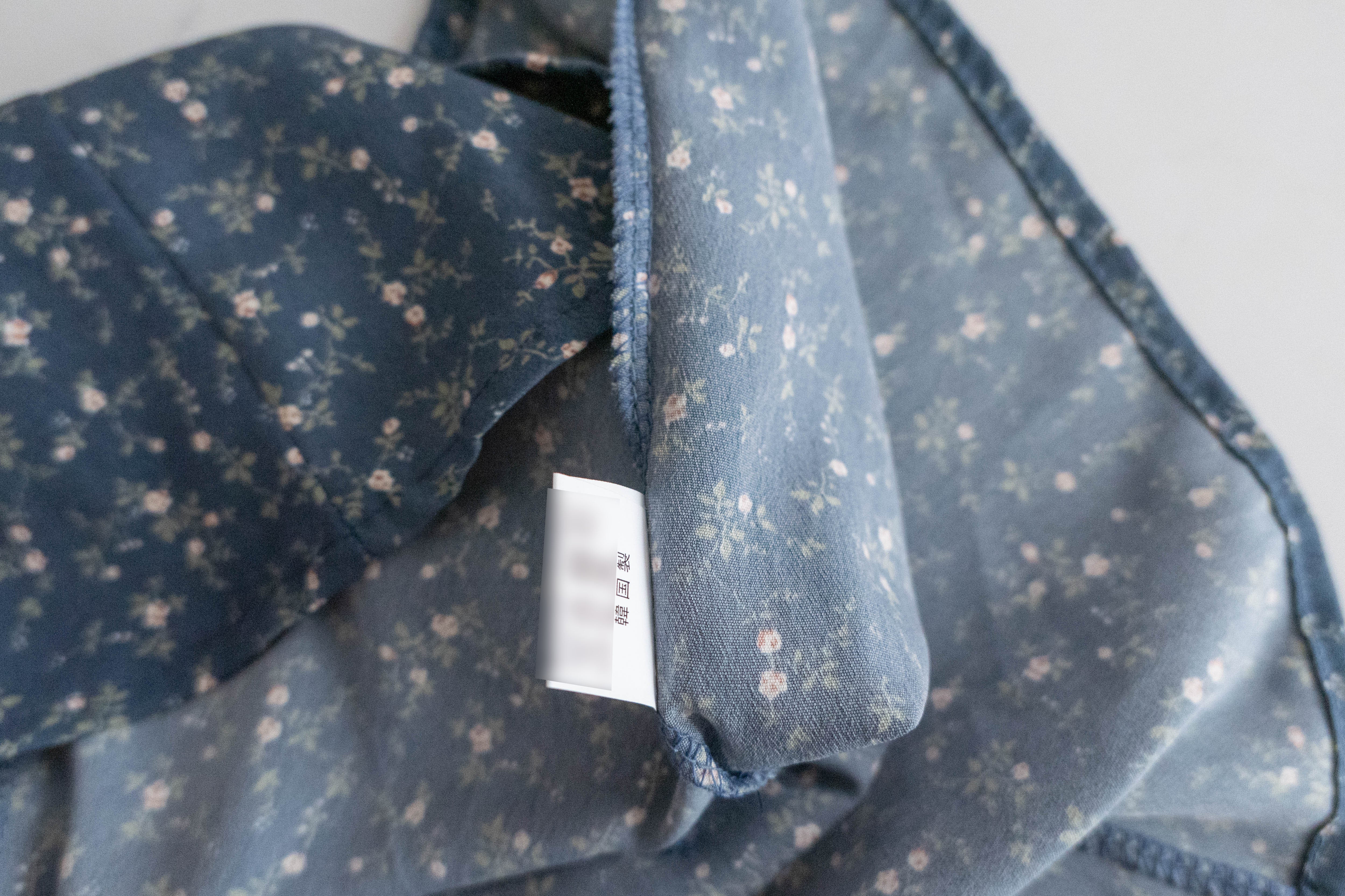 Floral Vest 細帶V領後背橡筋輕優雅吊帶裙, Dress/ DS9329 (Lightsteelblue sold out)