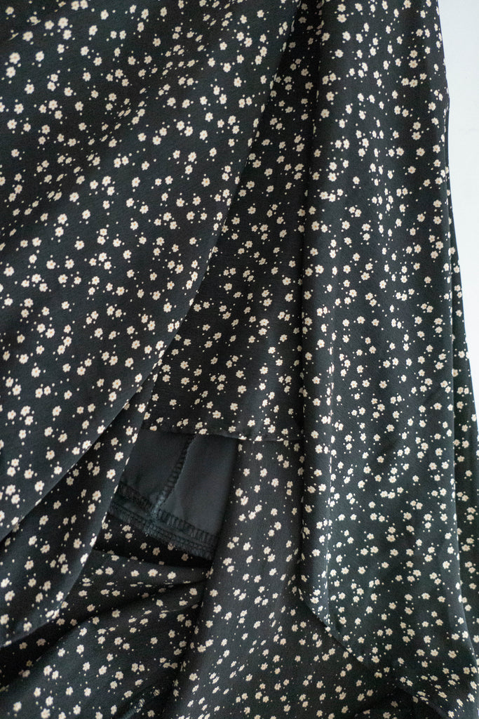 Egg Flower 雪紡雞蛋花側褶疊不規則傘裙, Skirt/ SK8740