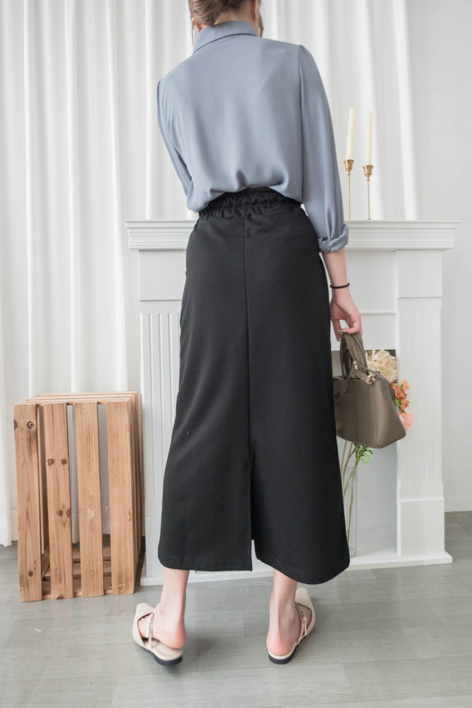 Button Collar 磨砂金鈕裝飾質感雪紡上衣, Blouse/ BU8972