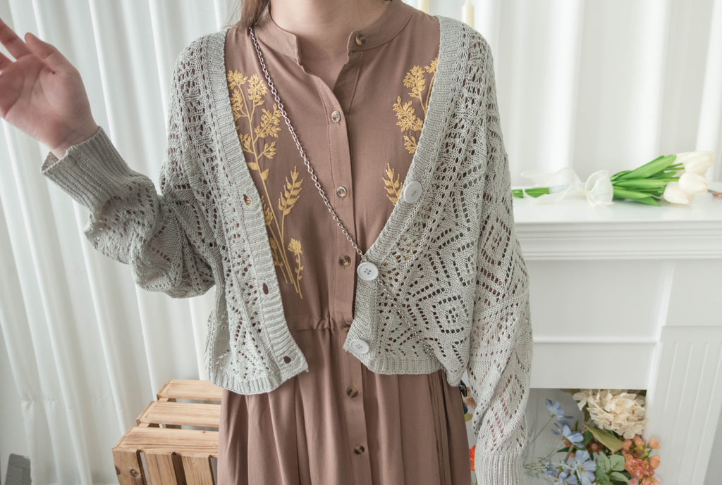Weave 氣質幾何織紋通花外套, Cardigan/ CD8123
