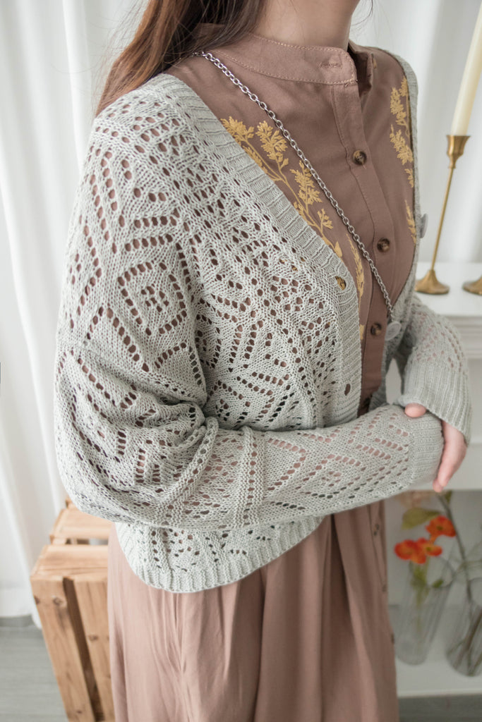 Weave 氣質幾何織紋通花外套, Cardigan/ CD8123