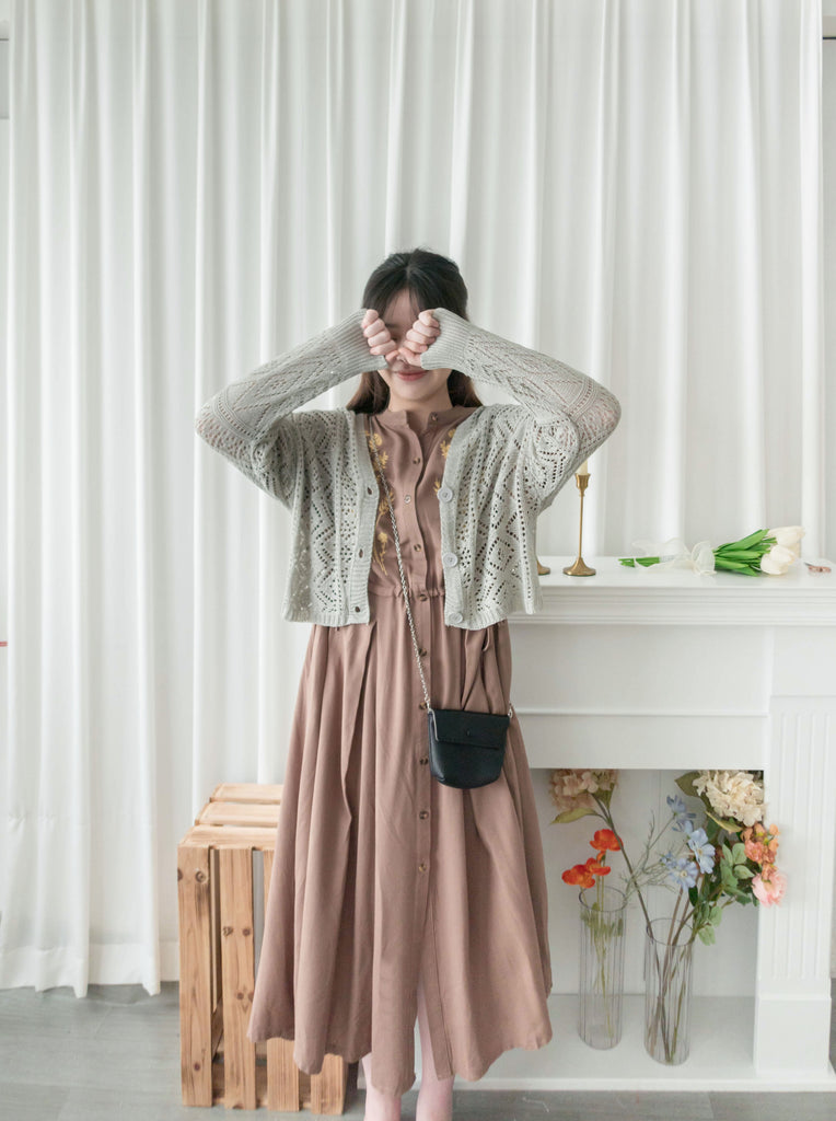 Weave 氣質幾何織紋通花外套, Cardigan/ CD8123
