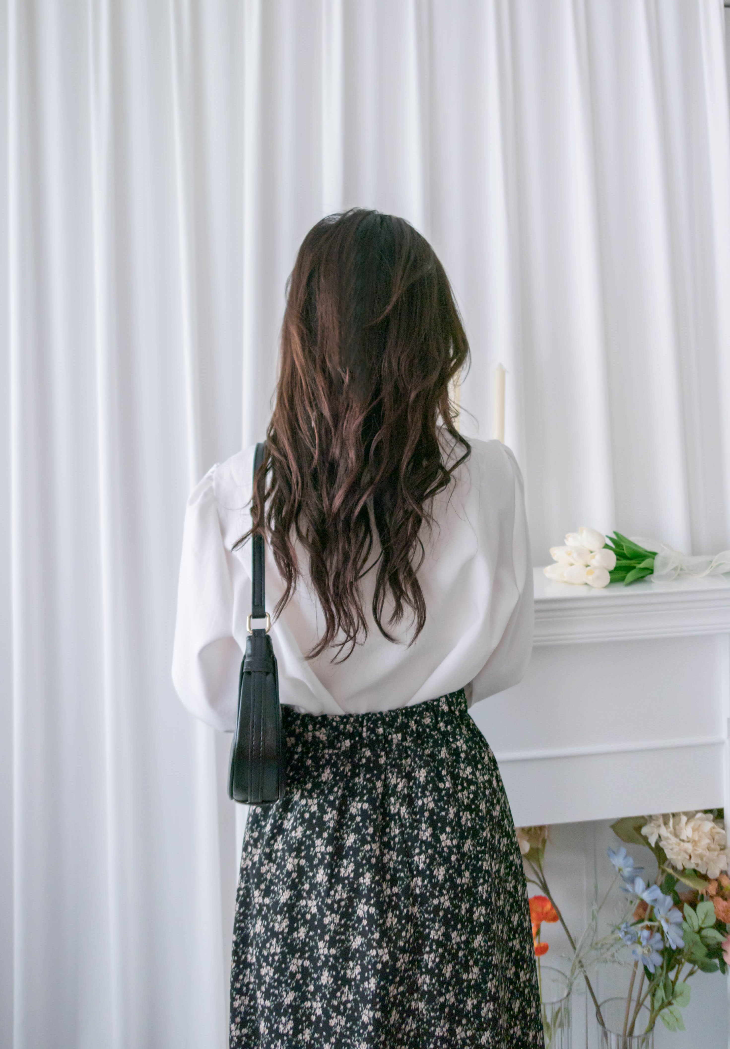 !Limited best deal! Ruffle collar 日常花邊方領口雪紡棉上衣, Blouse/ BU8971