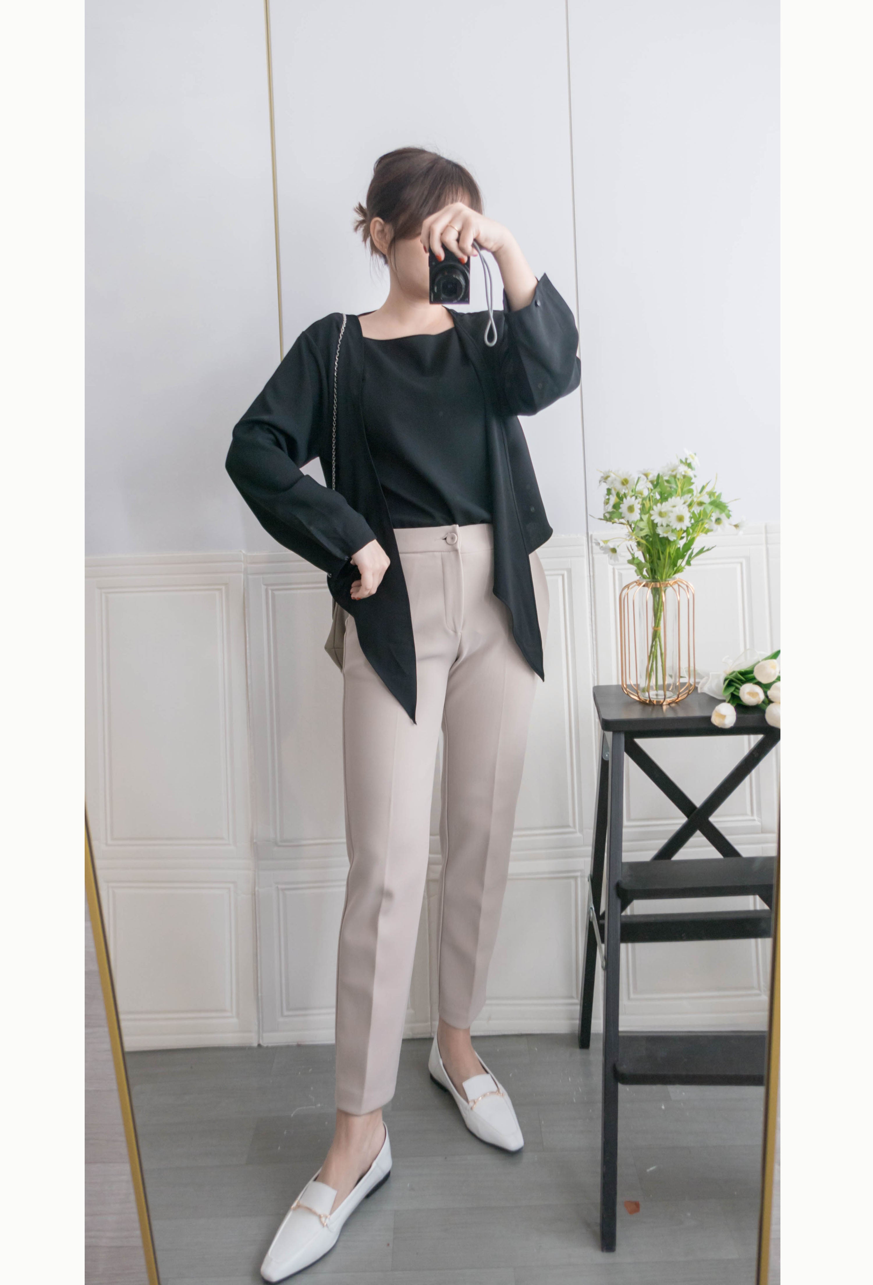 Beige 全彈性質料修腳不貼西褲, Pants/ PT8397