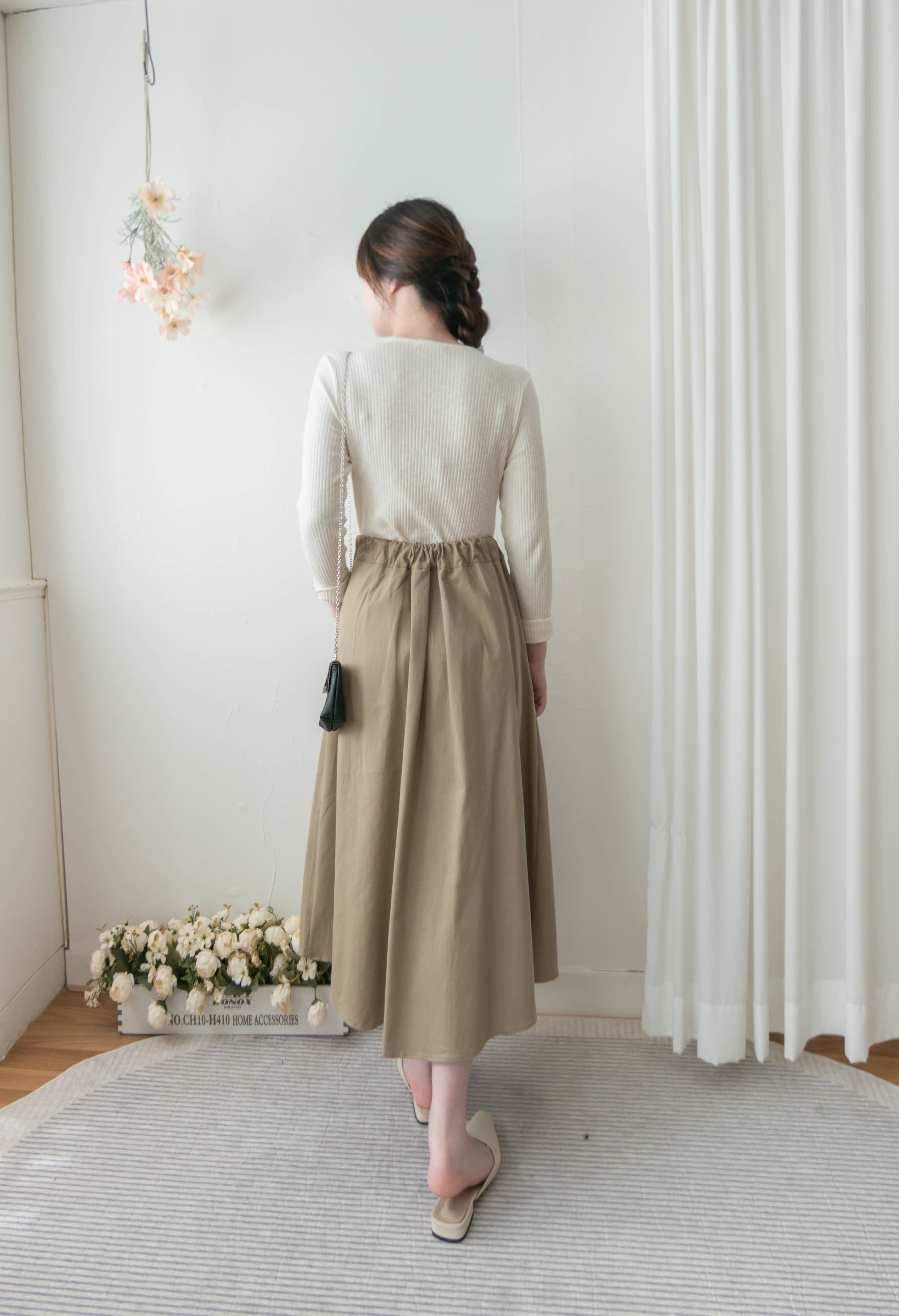 Hug 親膚顯瘦暗條紋彈性上衣或外套, Cardigan/ TP8897 (white sold out)