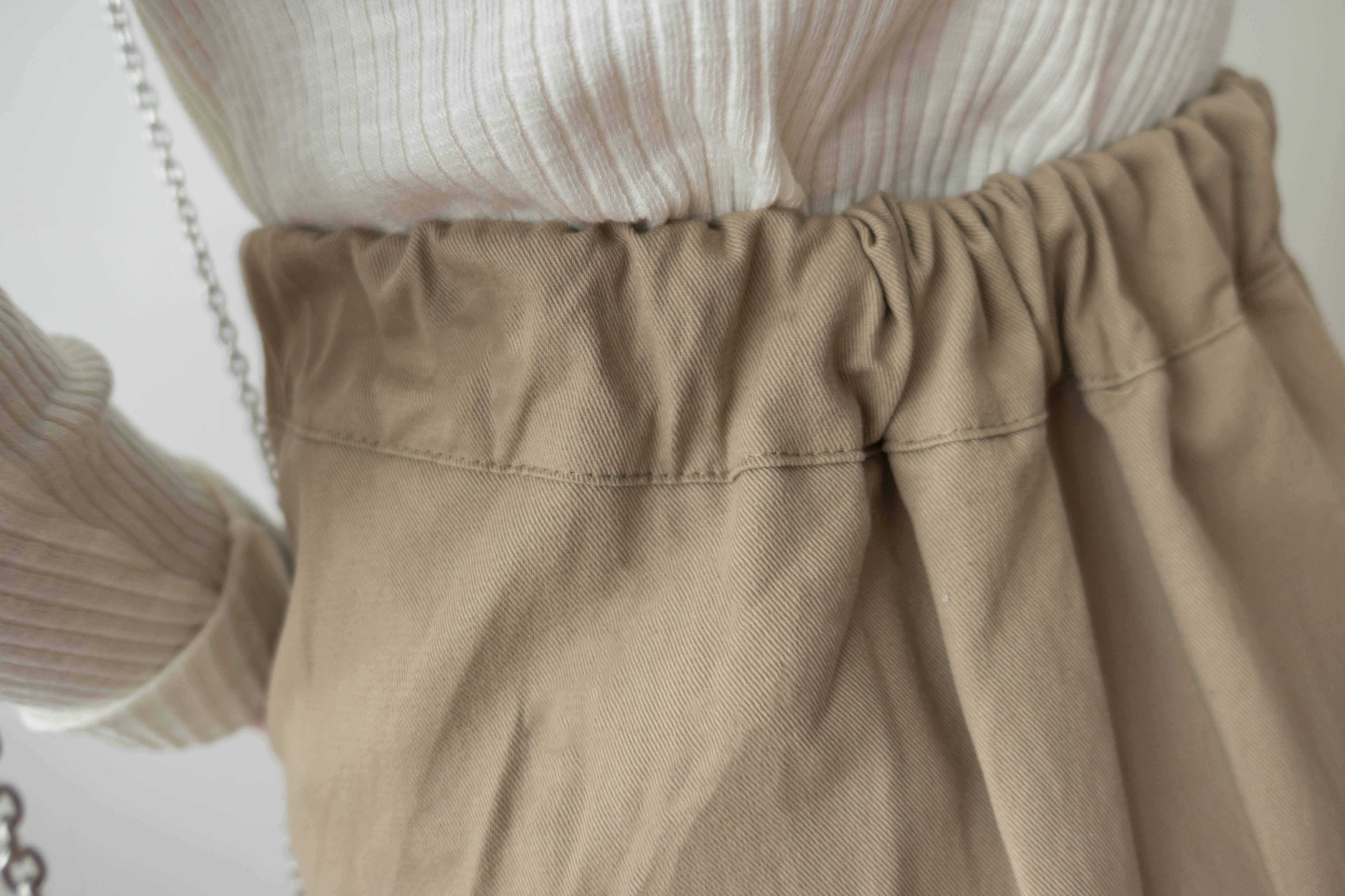 Asymmetrical 不規則口袋後橡筋傘裙, Skirt/ SK8741