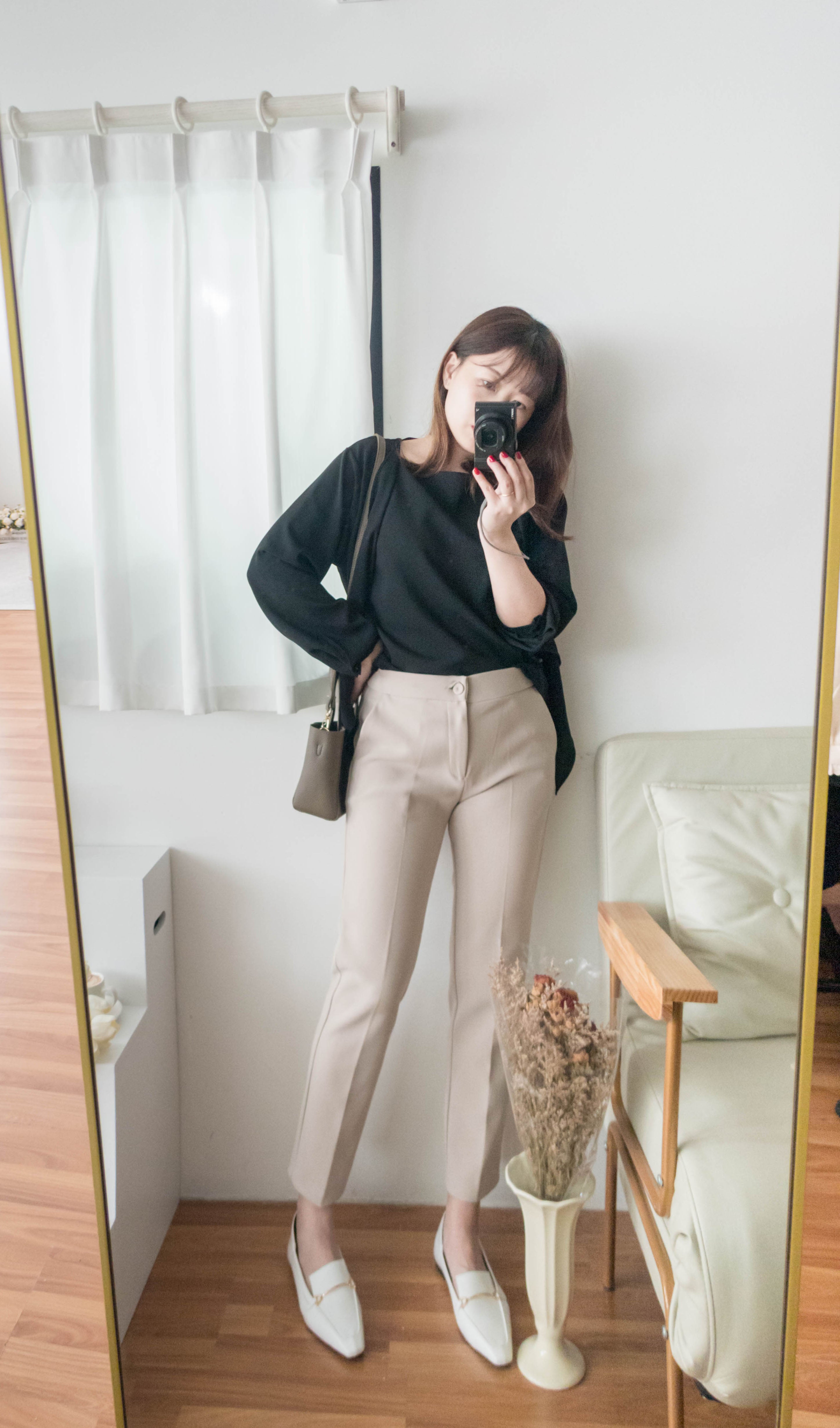 Beige 全彈性質料修腳不貼西褲, Pants/ PT8397