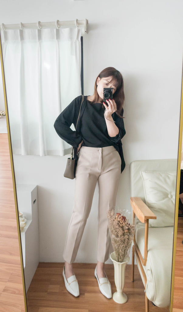 Beige 全彈性質料修腳不貼西褲, Pants/ PT8397