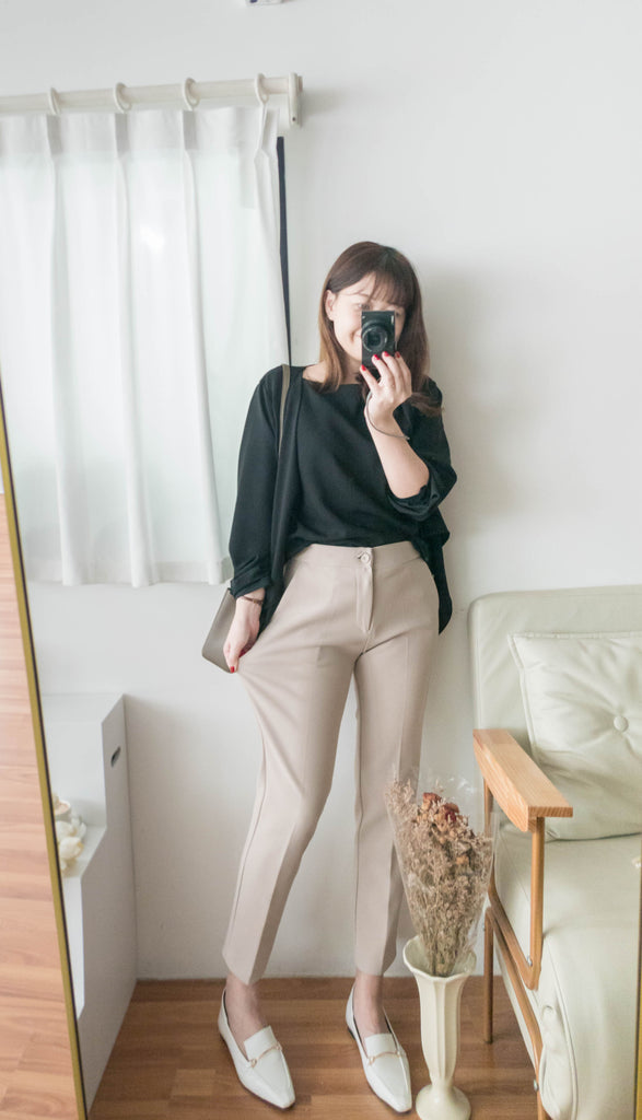 Beige 全彈性質料修腳不貼西褲, Pants/ PT8397