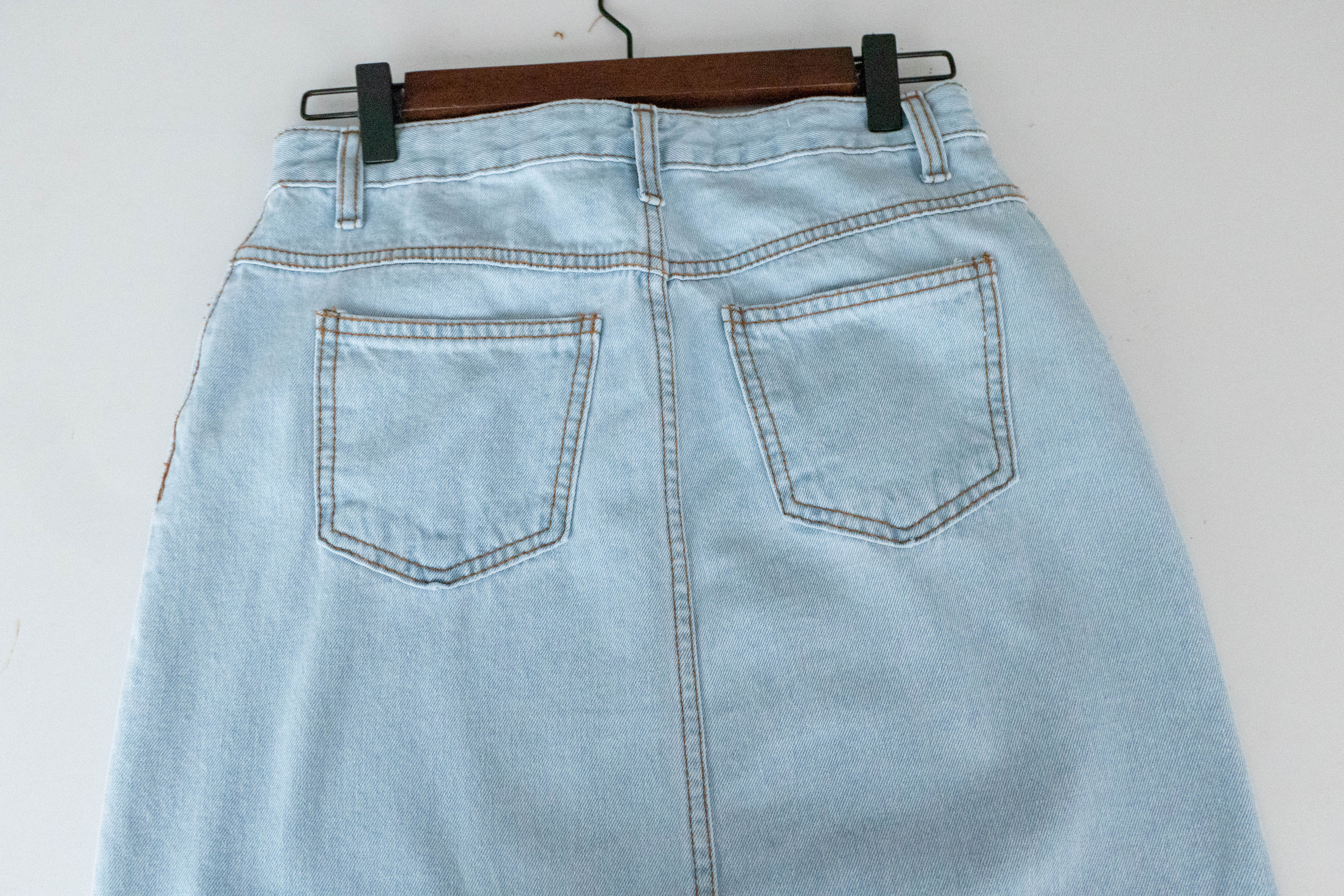 Denim 不貼直身側開叉牛仔裙, Skirt/ SK8742