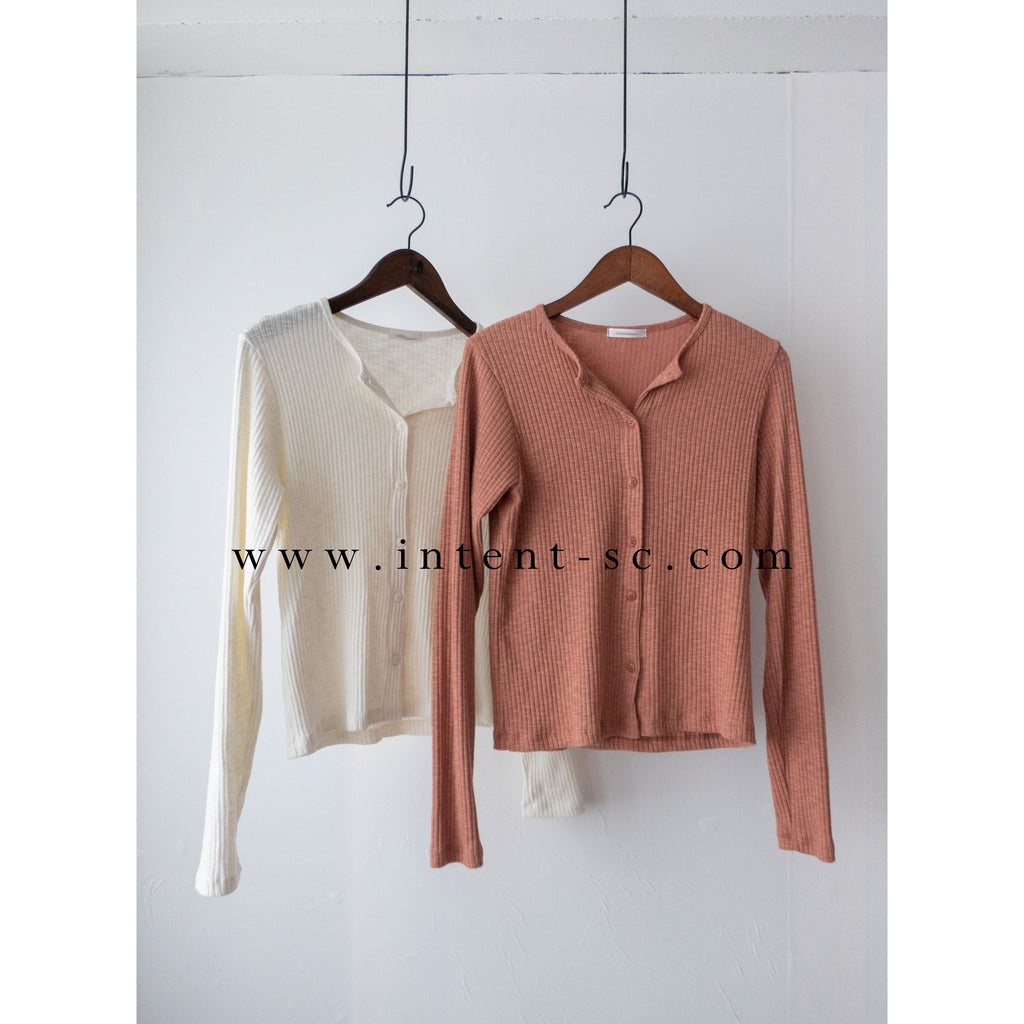 Hug 親膚顯瘦暗條紋彈性上衣或外套, Cardigan/ TP8897 (white sold out)