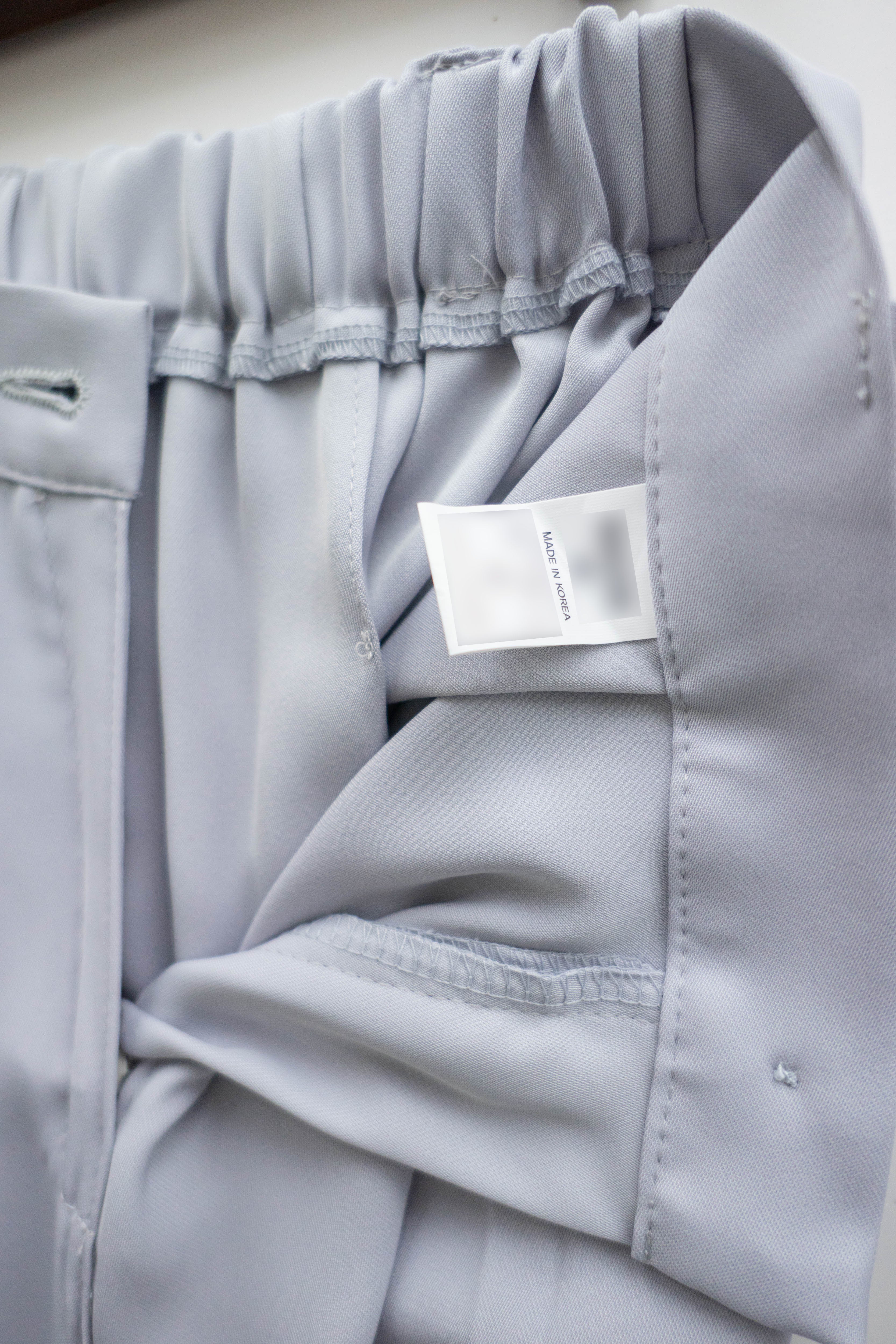 Jersey 修飾腿形100%防皺高質垂感雲石鈕闊腳褲, Pants/ PT8398 (百搭炭黑 Charcoal sold out)