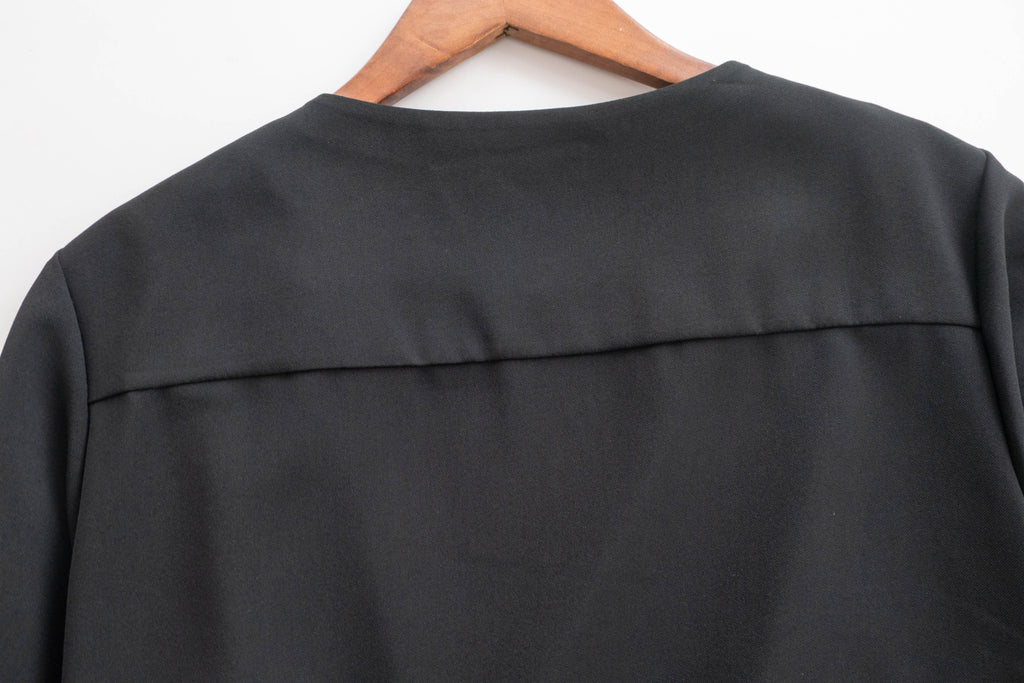 One Piece 氣質假兩件仿套裝上衣, Blouse/ BU8970 (LightSteelBlue sold out)