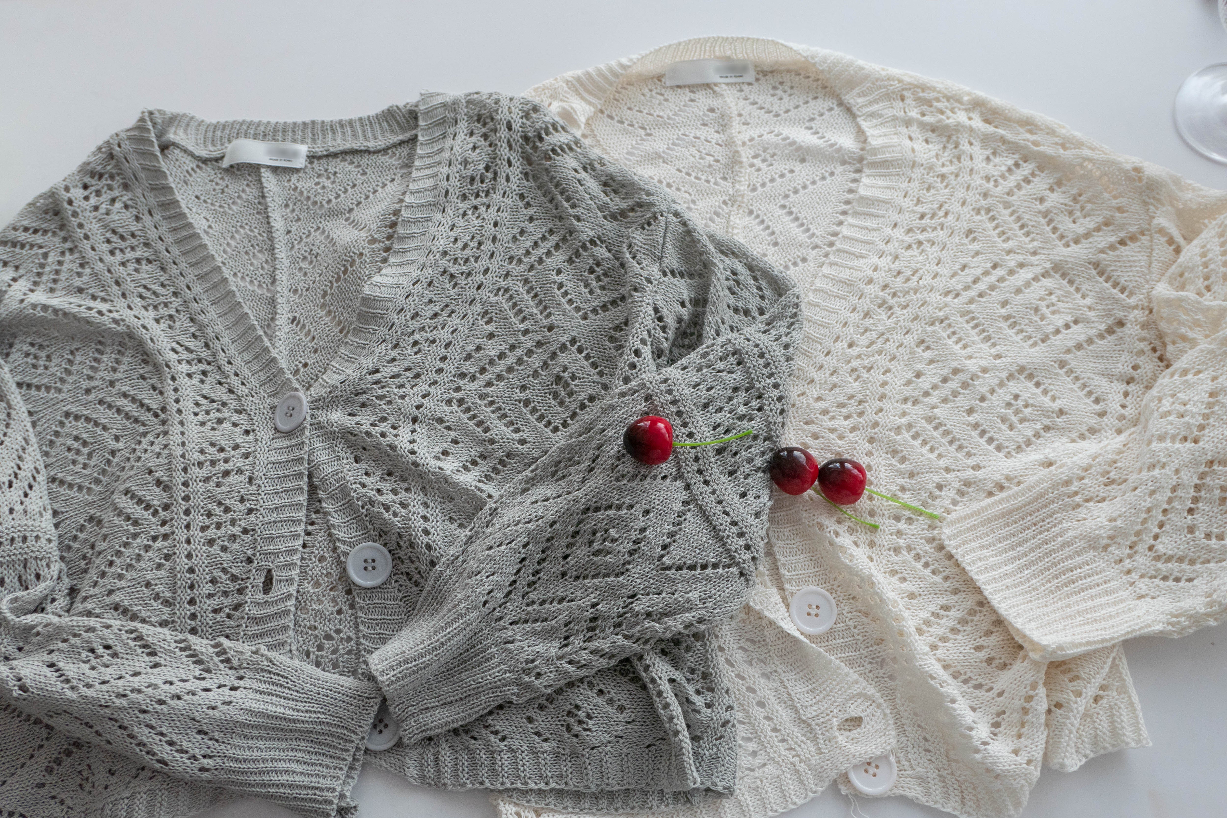 Weave 氣質幾何織紋通花外套, Cardigan/ CD8123