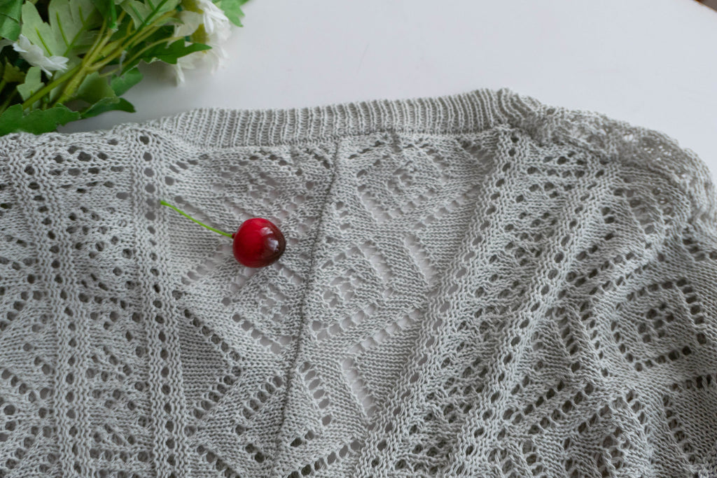 Weave 氣質幾何織紋通花外套, Cardigan/ CD8123